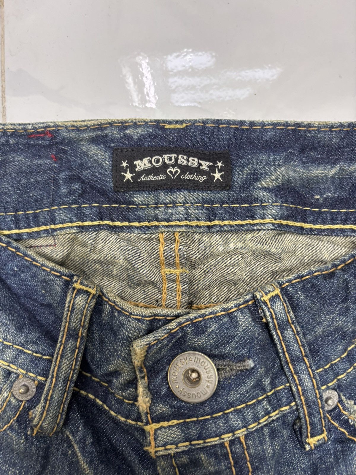 Hysteric Glamour Vintage Japanese Moussy Flared Jeans IfSixWasNine Lgb Style Size 24" / US 00 / IT 34 - 9 Thumbnail