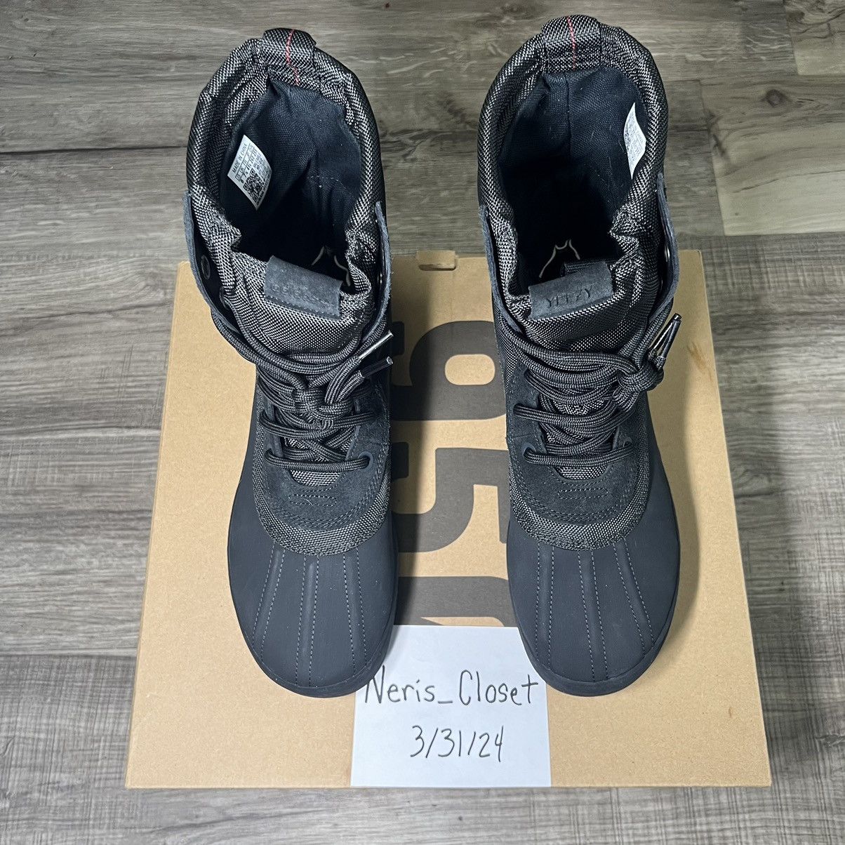 image of Adidas Yeezy 950 Shoes in Black, Men's (Size 8)
