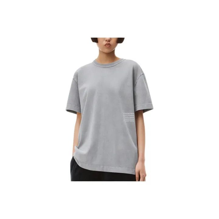 Alexander Wang Alexander Wang SS22 Gray Letter Print T-Shirt 0079 Size XS / US 0-2 / IT 36-38 - 1 Thumbnail