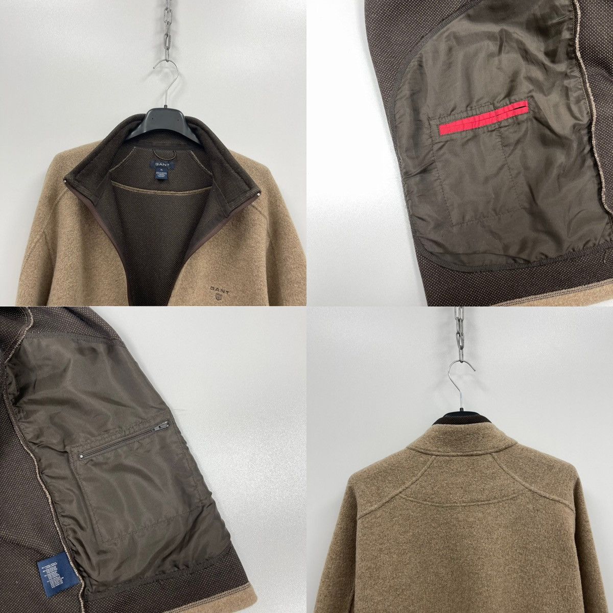 Gant Gant Wool Fleece Vintage Jacket Brown Size US XL / EU 56 / 4 - 4 Thumbnail