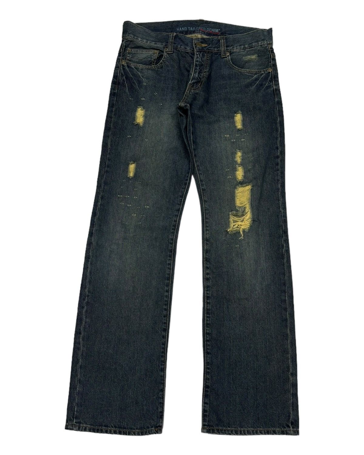 If Six Was Nine RARE VINTAGE HAND TAILORED DENIM FREE GATE DISTRESS DENIM Size US 32 / EU 48 - 2 Thumbnail