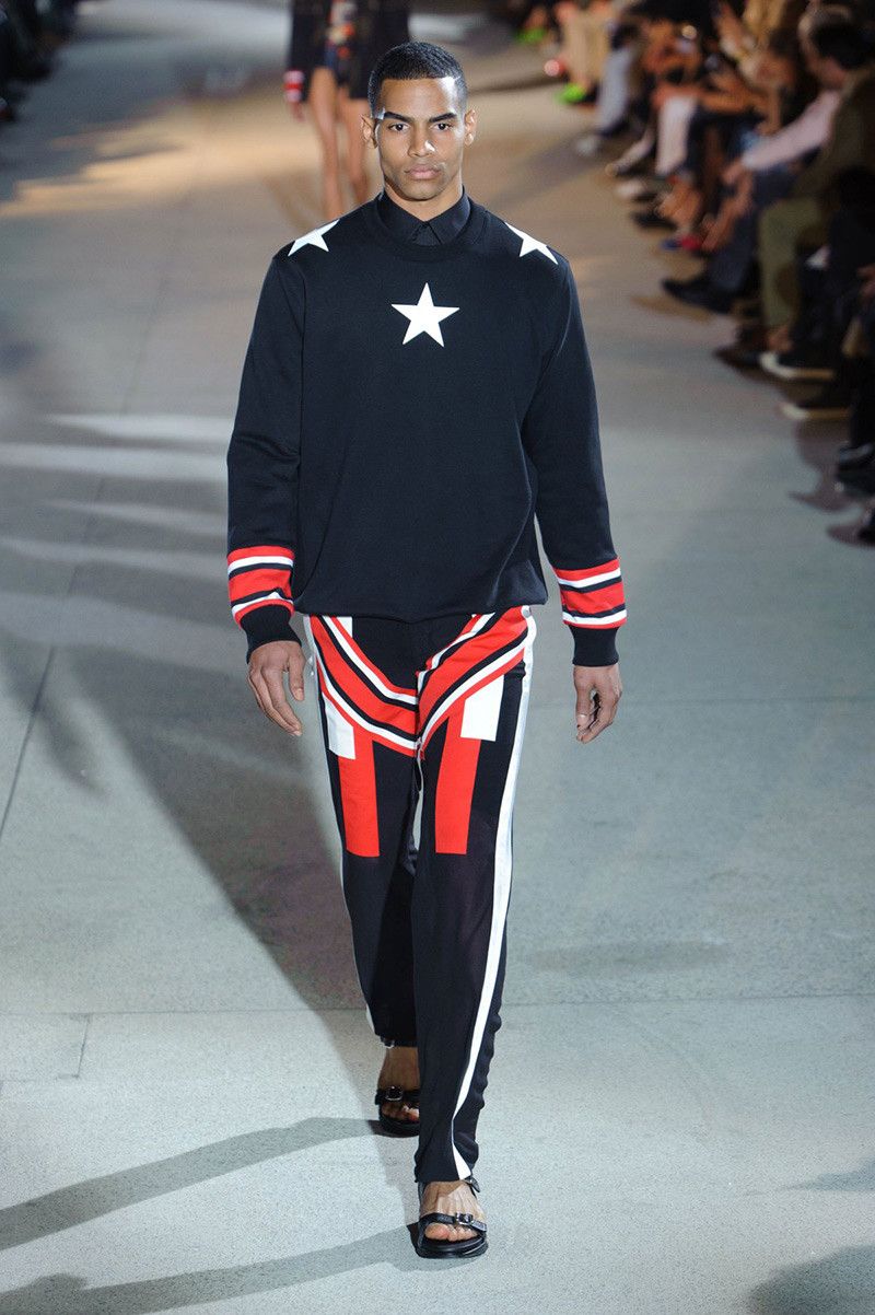 Givenchy Black Stars and Stripes Oversized Sweatshirt Size US XXS / EU 40 - 6 Thumbnail