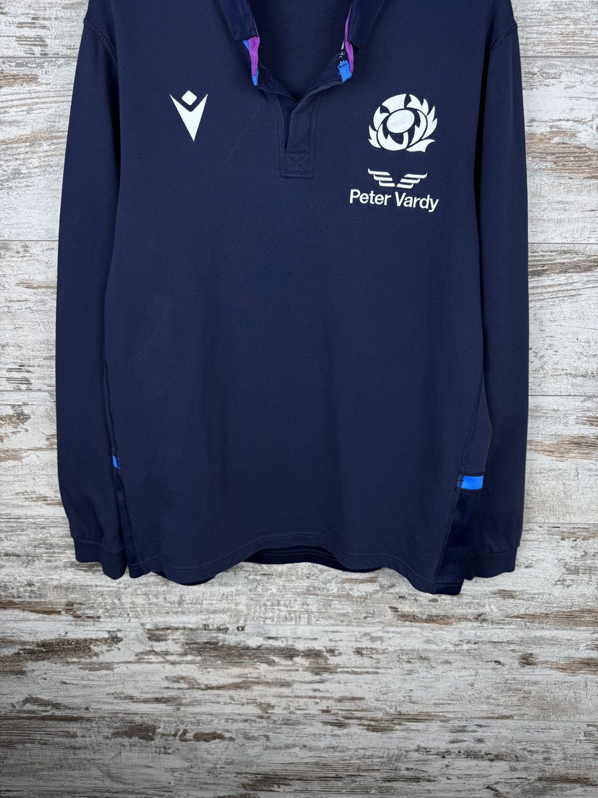 Macron Mens Vintage Macron Scotland Rugby national team sweatshirt Size US L / EU 52-54 / 3 - 4 Thumbnail