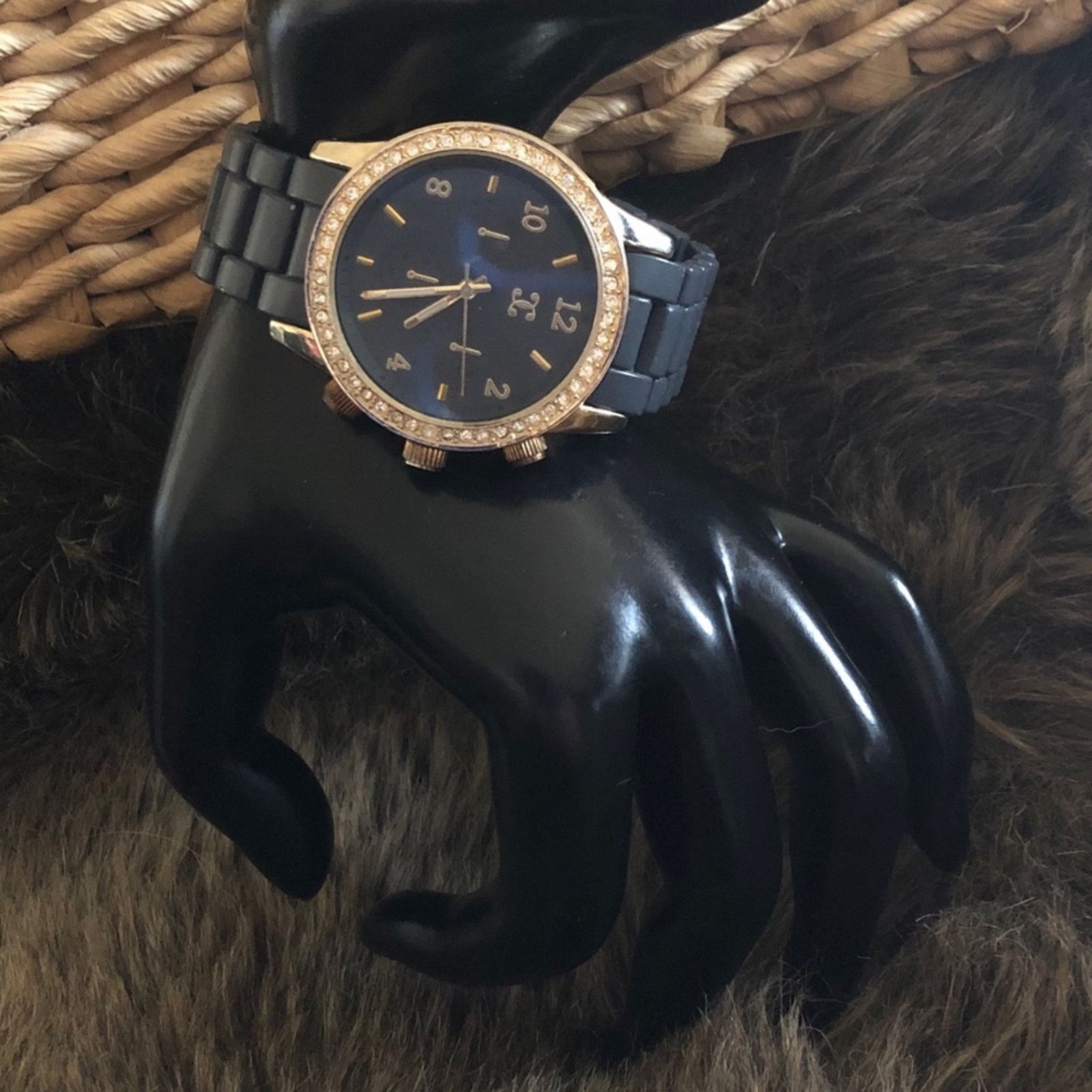 Jewelry Ladies C&C California blue band rhinestone watch Size ONE SIZE - 3 Thumbnail