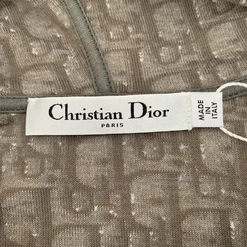 Dior Dior Brown logo jacquard full print cotton hooded drawstri Size L / US 10 / IT 46 - 6 Thumbnail