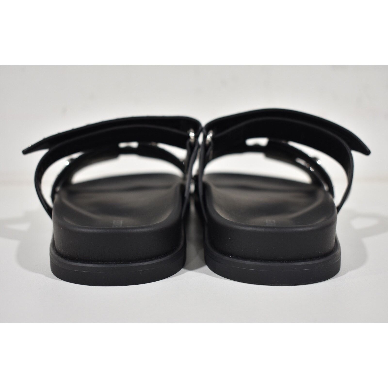 Hermes Hermes Chypre Sandal Black Studded Stud Punk Rock H Size US 7 / IT 37 - 15 Thumbnail