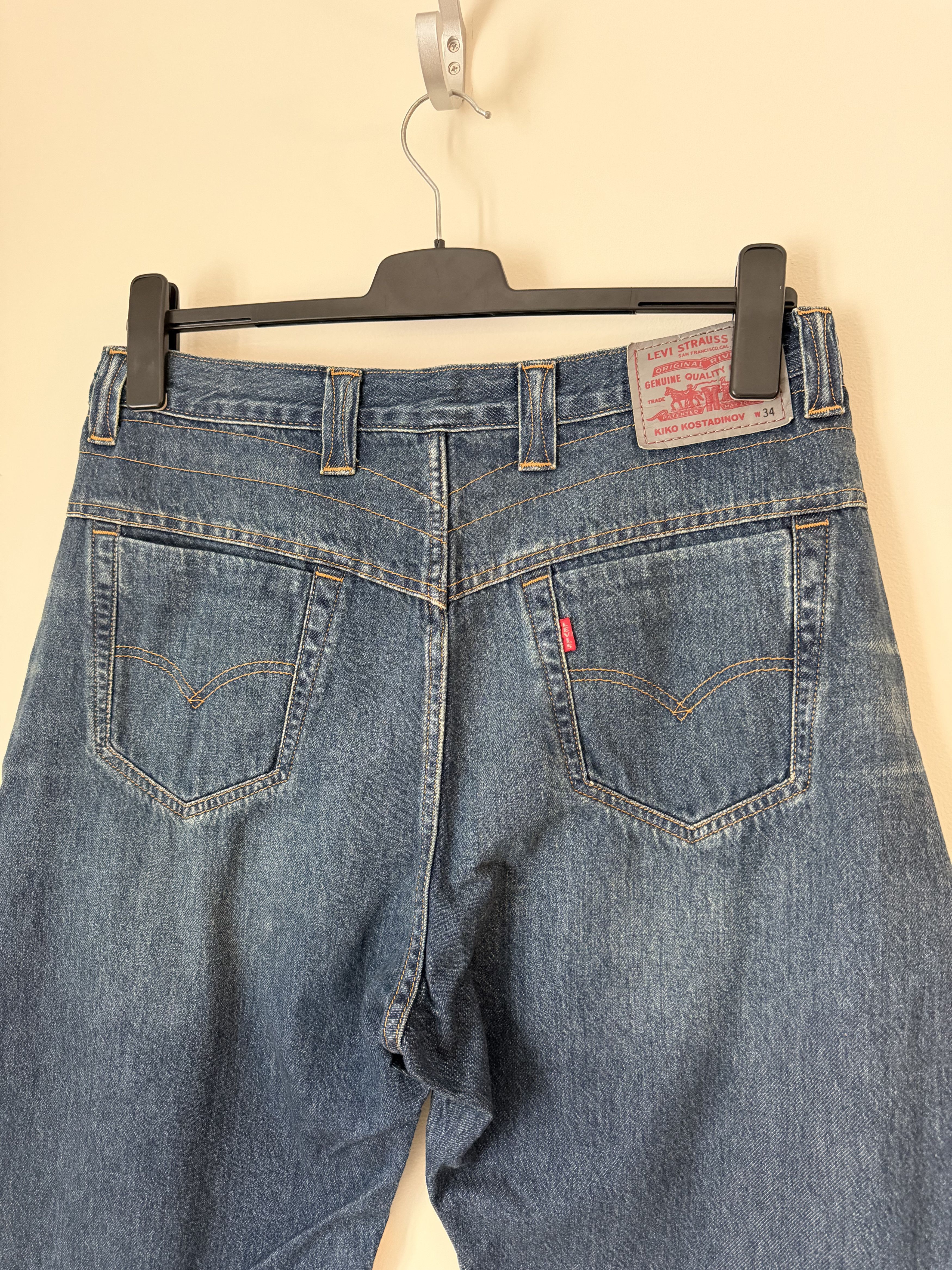 Kiko Kostadinov × Levi's Kiko Kostadinov Levi's Baggy Jeans in Indigo Blue Size US 34 / EU 50 - 6 Thumbnail