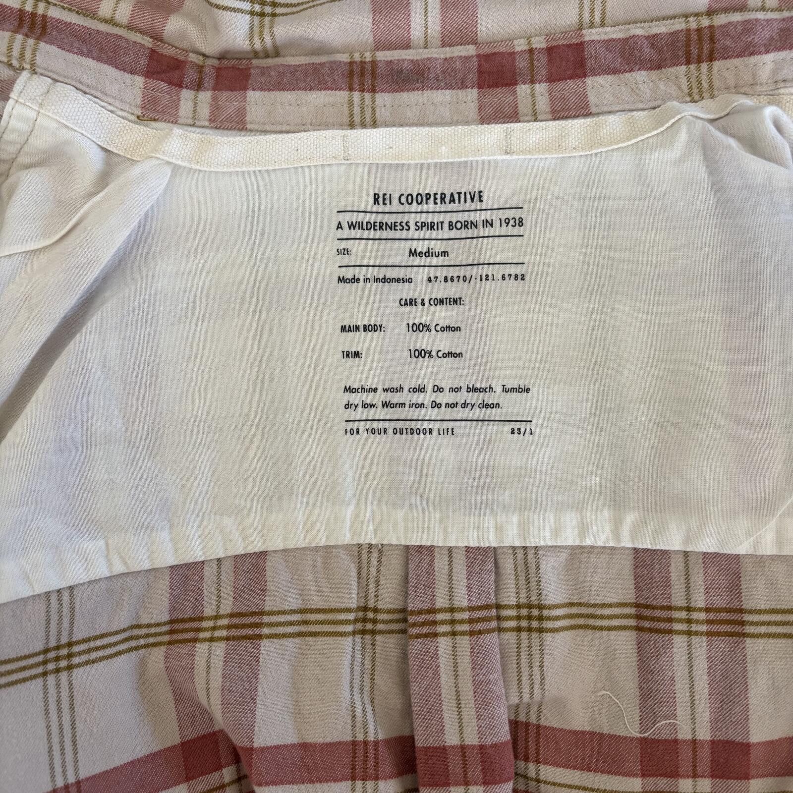 Rei REI Co-op Plaid Flannel Shirt Granola Size M Size M / US 6-8 / IT 42-44 - 3 Thumbnail