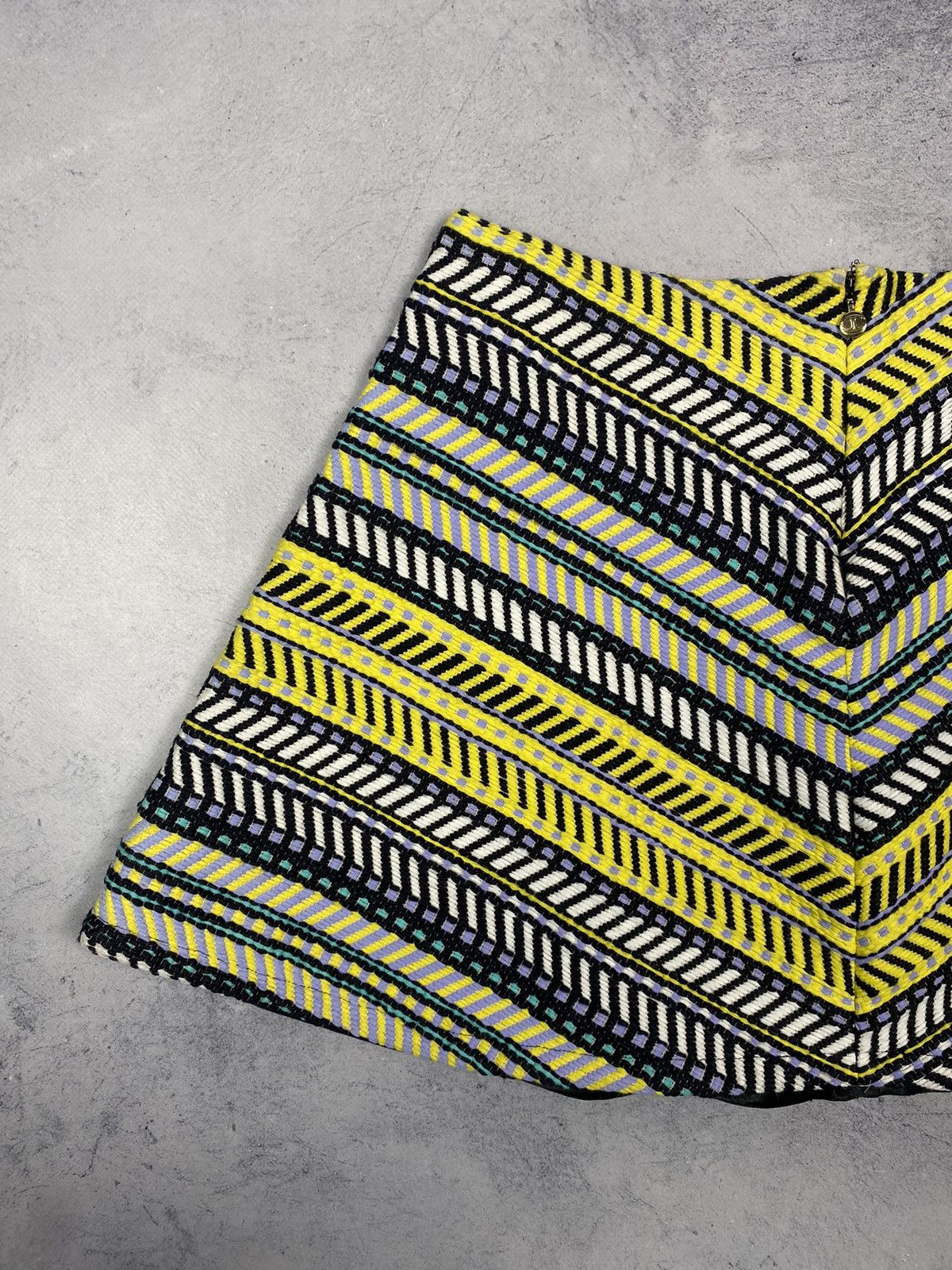 Just Cavalli Just Cavalli Women's Multi-Color Striped A-Line Mini Skirt Size S / US 4 / IT 40 - 8 Thumbnail