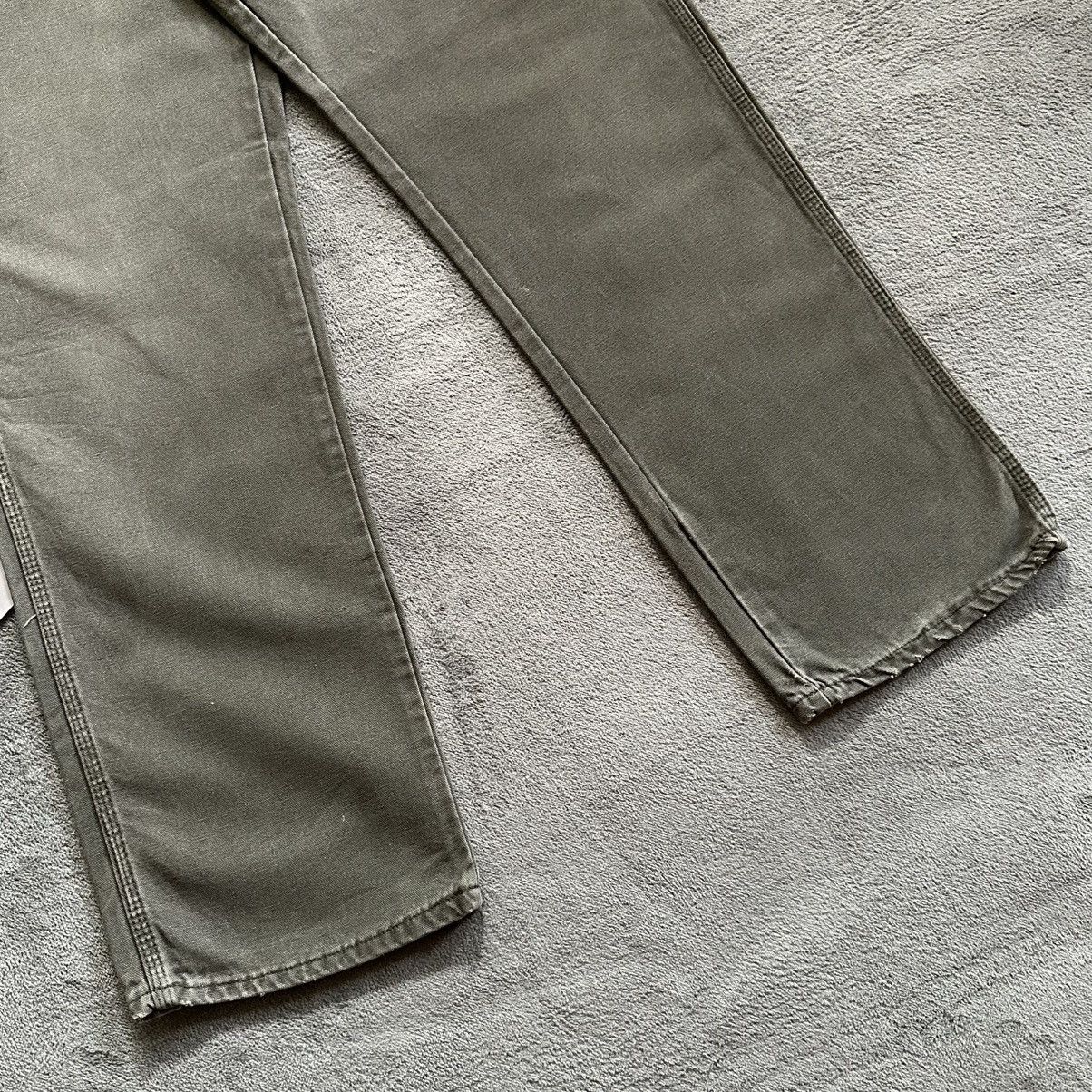 Carhartt × Dickies (36x33) Crazy Vintage Y2K Faded Dickies Carpenter Pants Moss Size US 36 / EU 52 - 7 Thumbnail