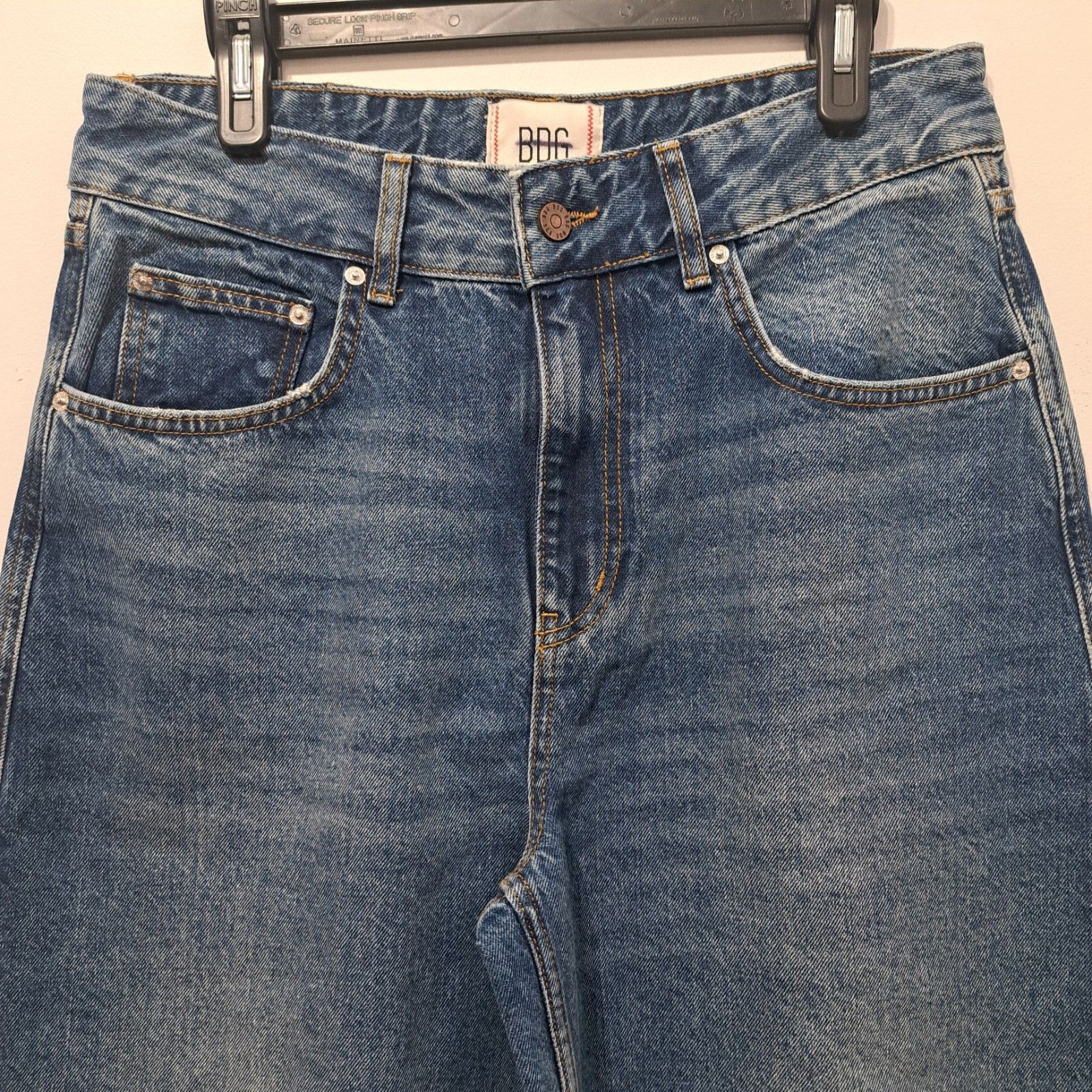 Bdg BDG Baggy Streetwear Wide Leg Cropped Jeans Size 31 Light Bl Size 31" - 8 Thumbnail
