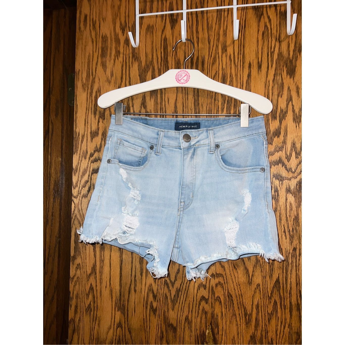Aeropostale Aeropostale Blue Jean Shorts Flex Effects Super High Rise MI Size 28" / US 6 / IT 42 - 1 Thumbnail