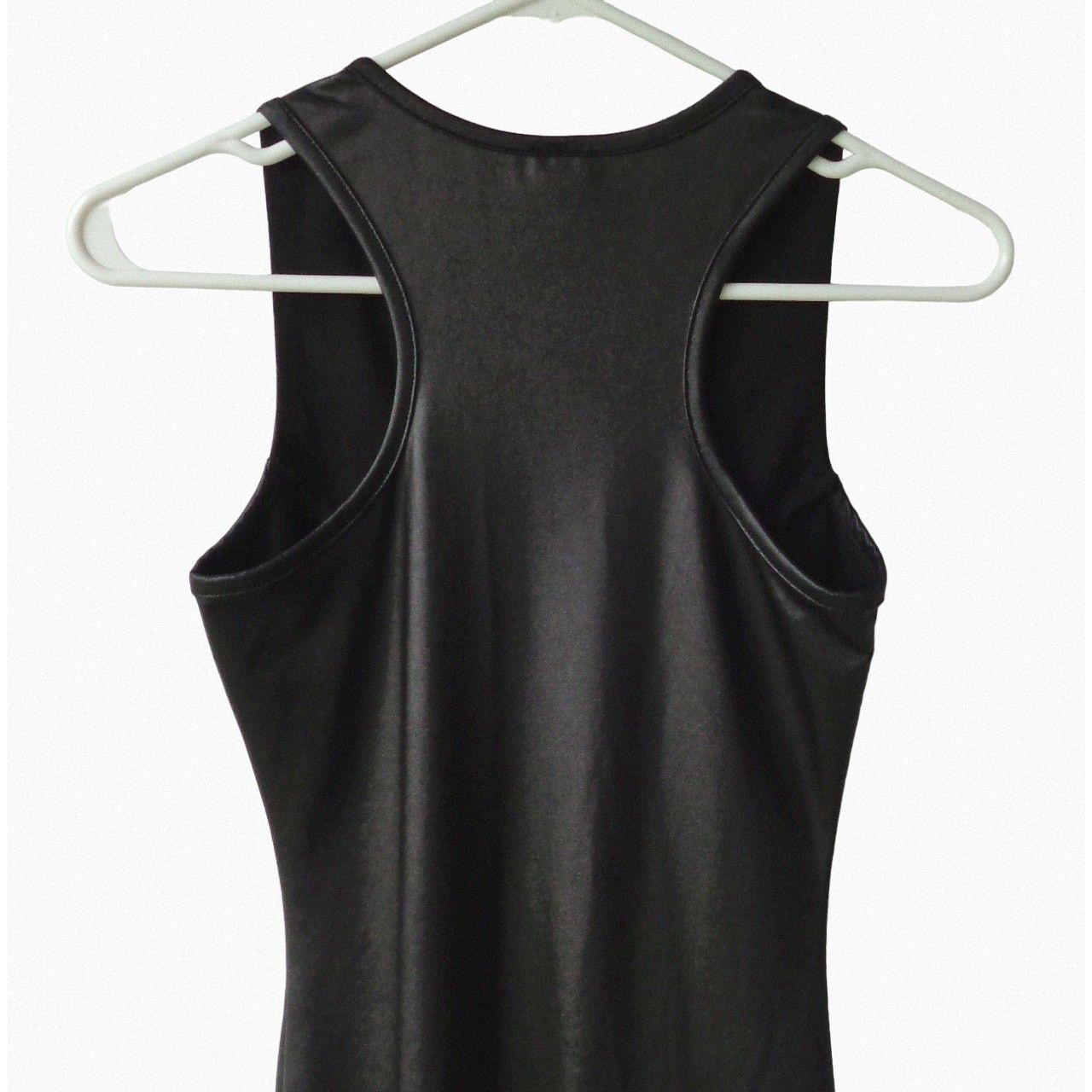 Other Black Faux Leather Tight Bodycon Dress Laceup Jr S Goth Punk Size S / US 4 / IT 40 - 4 Thumbnail