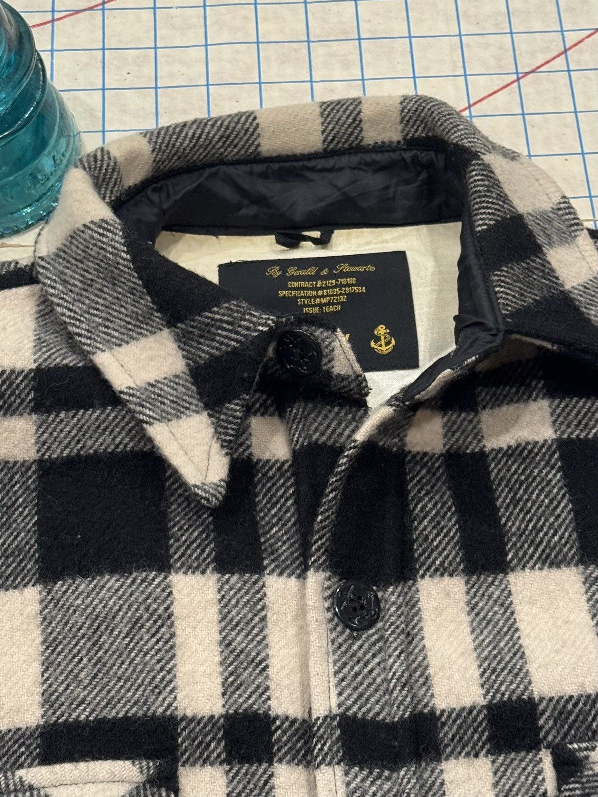 Vintage Gerald & Stewart Fidelity CPO Plaid Wool Button Up Jacket Size US XL / EU 56 / 4 - 6 Thumbnail