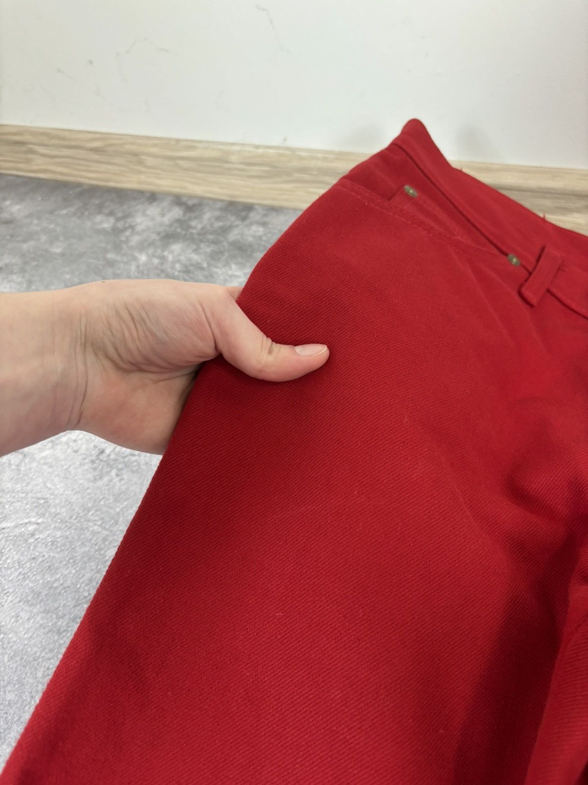 Lee Vintage 1980s Lee Riders 1952 Red Denim Jeans Straight Leg Size US 29 - 7 Thumbnail