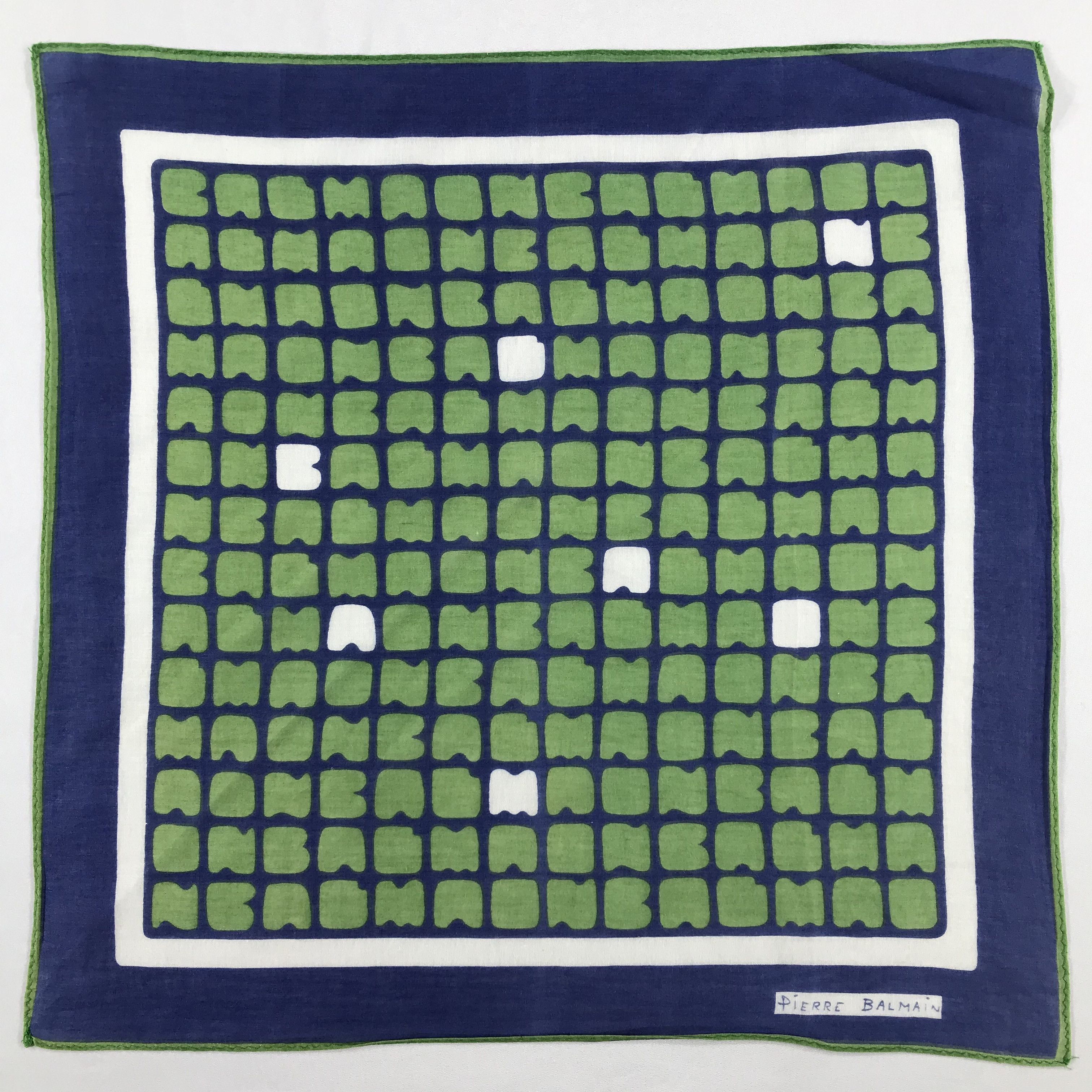 Pierre Balmain × Vintage Pierre Balmain Bandana / Handkerchief / Neckerchief - S1960 Size ONE SIZE - 1 Thumbnail