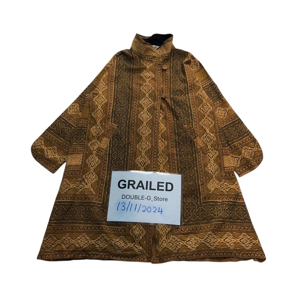 Japanese Brand × Vintage 📌Vintage Long Jacket Navajo Native Design Craft India Size US M / EU 48-50 / 2 - 1 Thumbnail