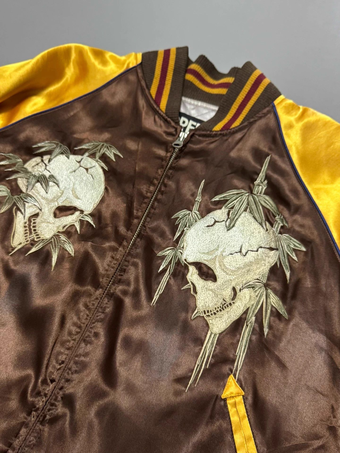 PPFM PPFM Mary Leaf Skull Brown & Gold Yokosuka Longsleeve Jkt Size US M / EU 48-50 / 2 - 5 Thumbnail