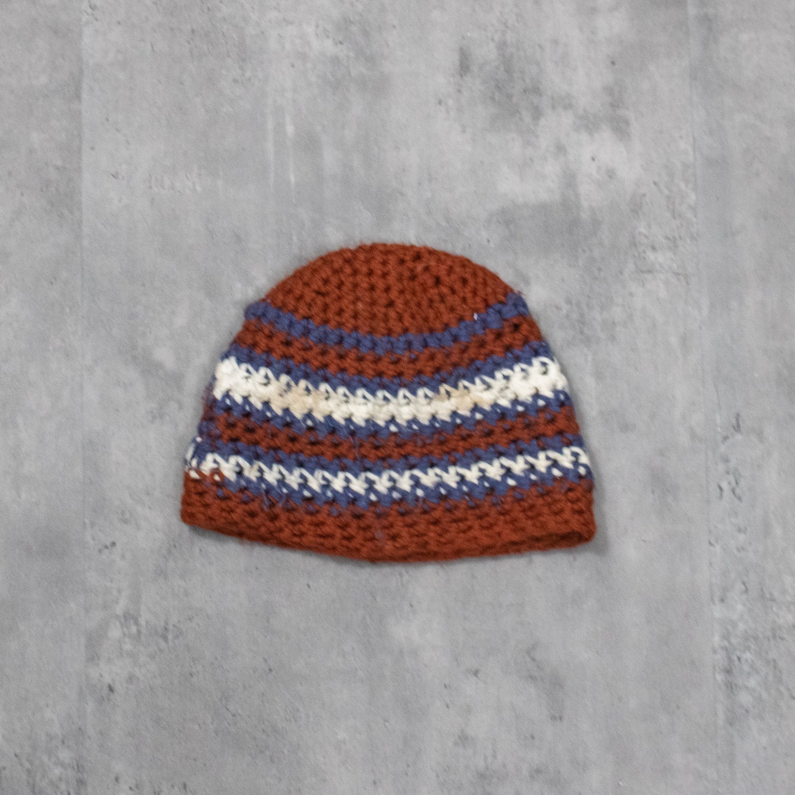 Handmade VIntage VTG Y2K 2000's 00's Handmade Knitted Skull Cap Size ONE SIZE - 2 Thumbnail