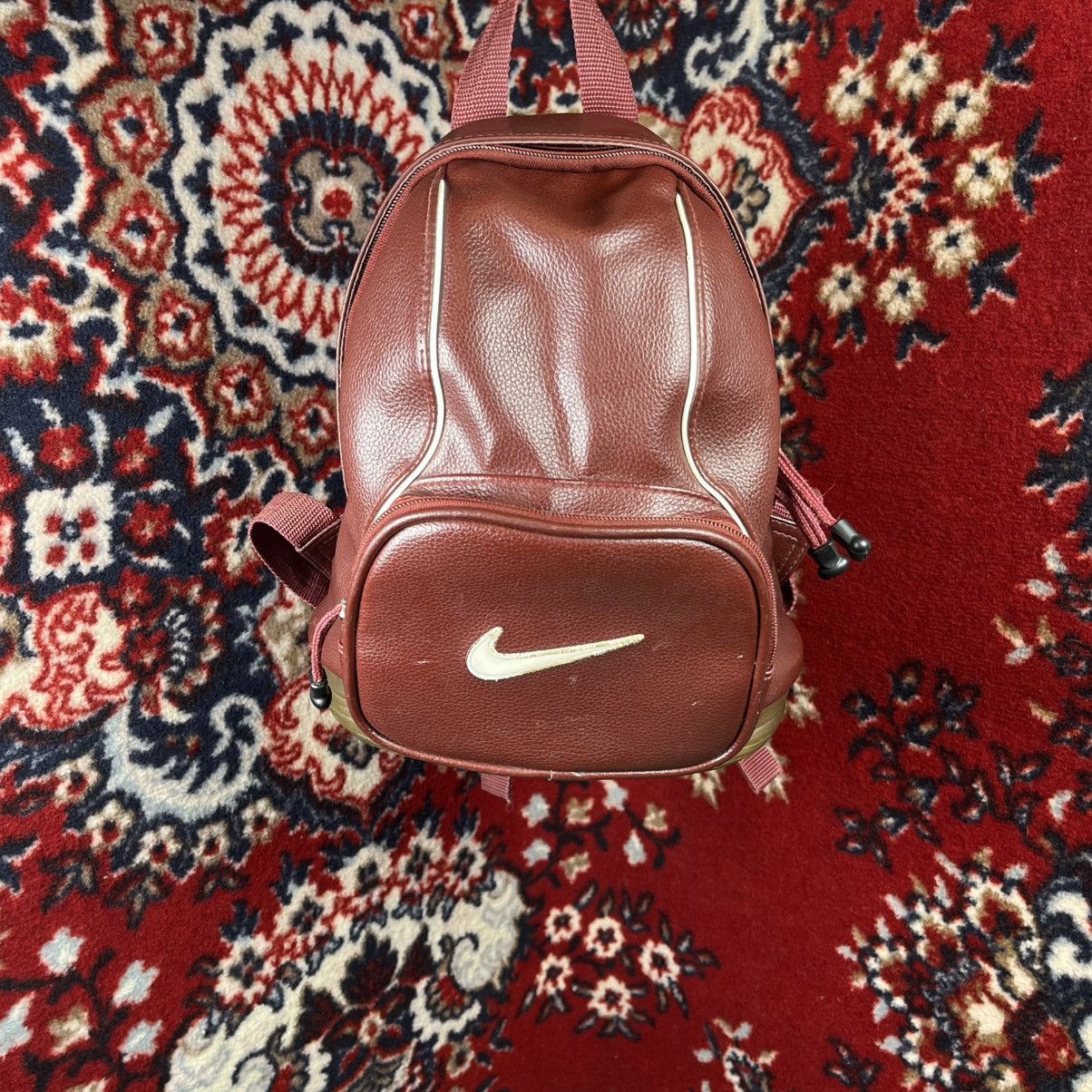Nike Nike Vintage Mini Backpack Burgundy Wine Sneaker Sole Bottom Size ONE SIZE - 2 Thumbnail