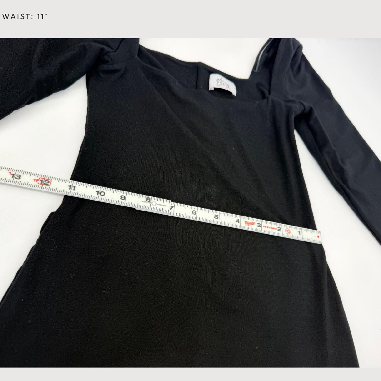 Other Oh Polly Delanie Jumpsuit Black Square Neck Bodycon 4 Size 27" / US 4 / IT 40 - 8 Thumbnail