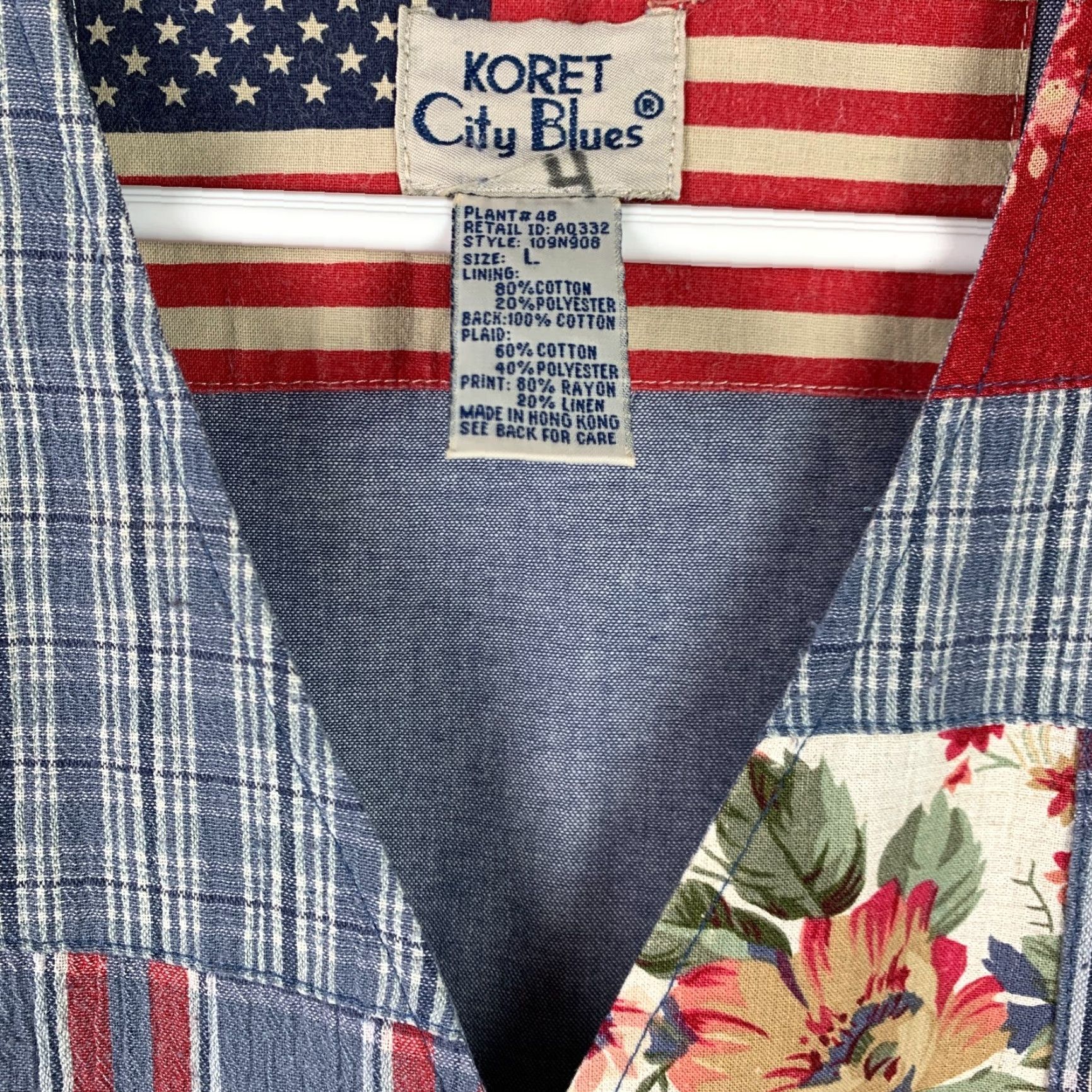 Vintage VINTAGE Koret City Blues Denim Vest Boho Patchwork Quilted Large Size L / US 10 / IT 46 - 3 Thumbnail