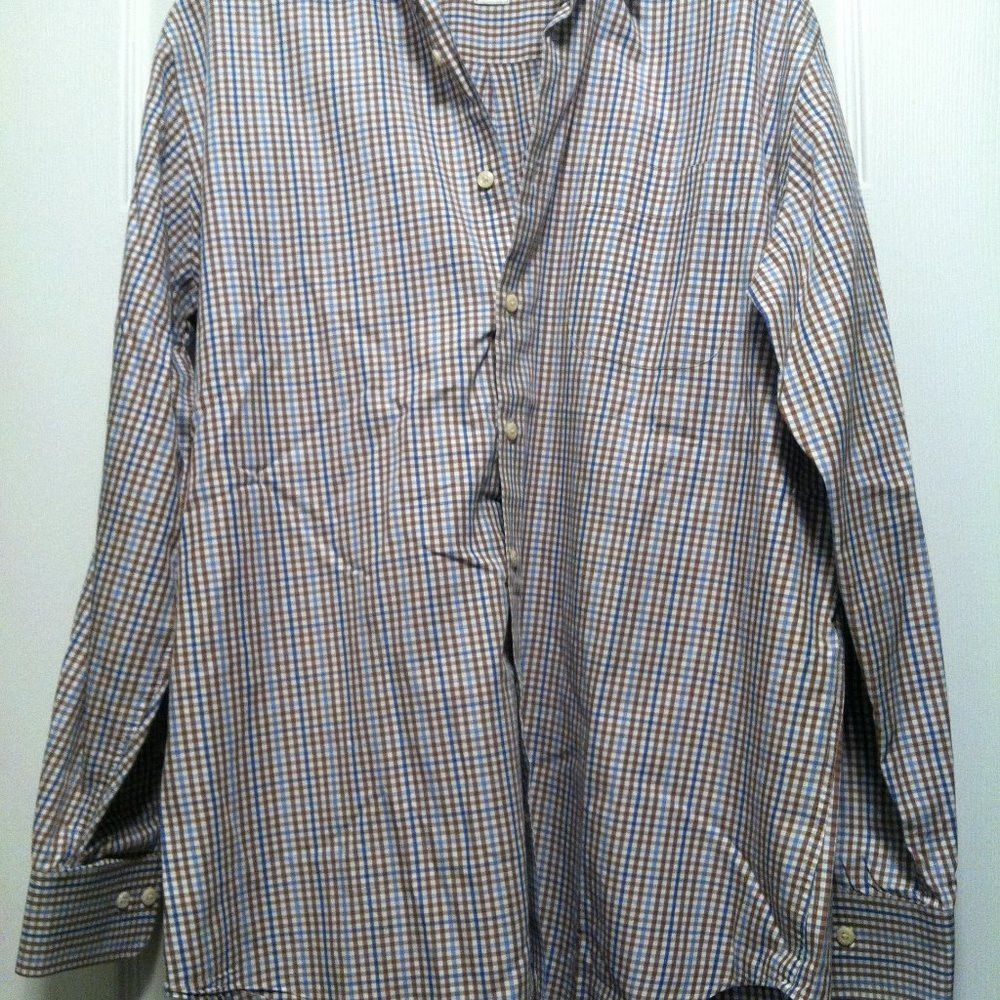 Peter Millar PETER MILLAR MENS MULTICOLOR COTTON CASUAL SHIRT SIZE: L Size US L / EU 52-54 / 3 - 4 Thumbnail