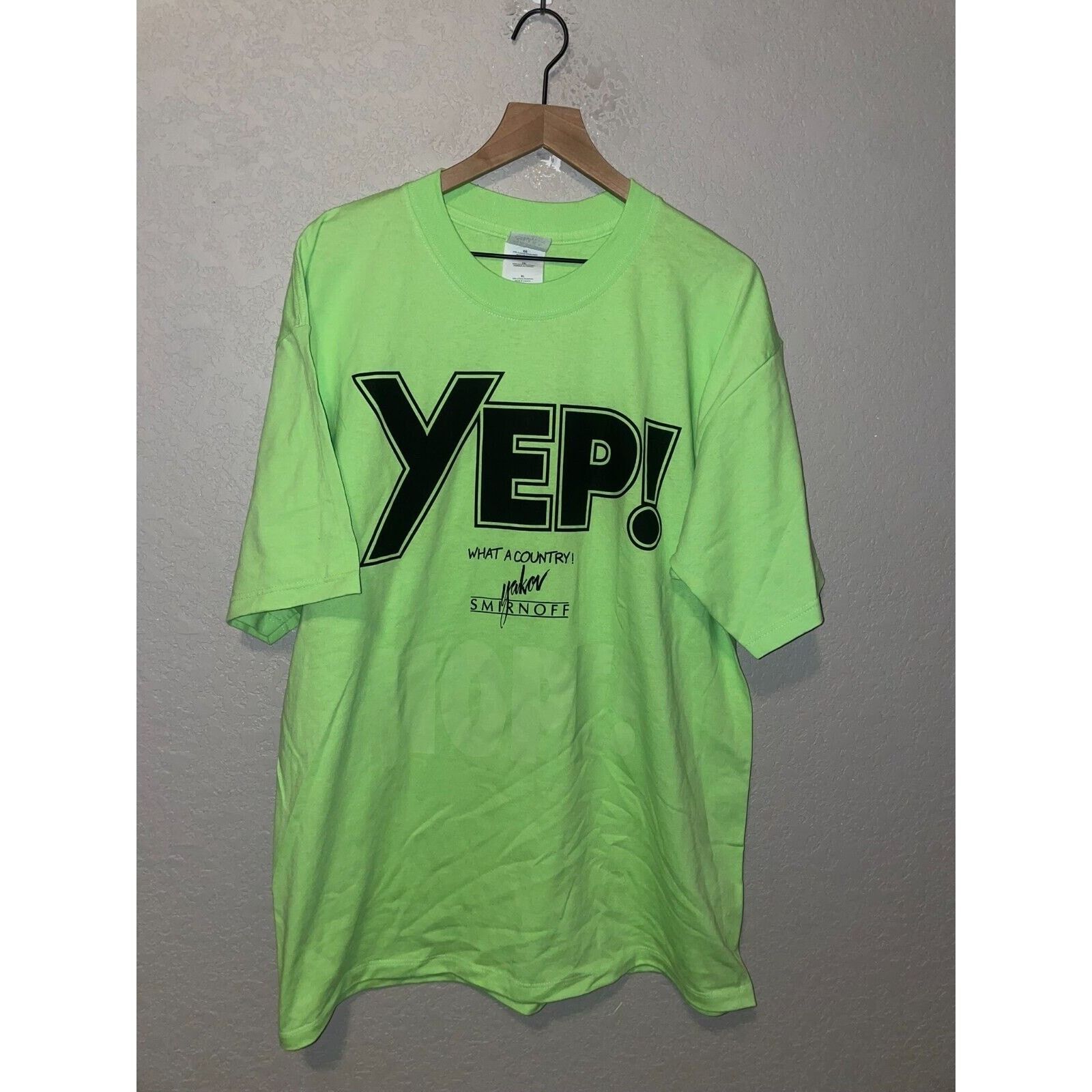 Gildan Vintage Yakov Smirnoff Shirt What A Country Tee 90s VTG X Size US XL / EU 56 / 4 - 1 Thumbnail