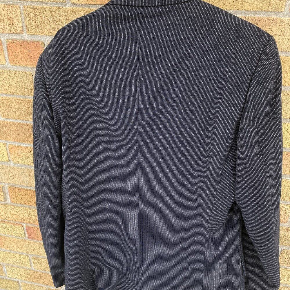 Versace × Vintage Vintage 90s Versace Classic V2 Striped Suit Jacket Size 56 Size 54L - 8 Thumbnail