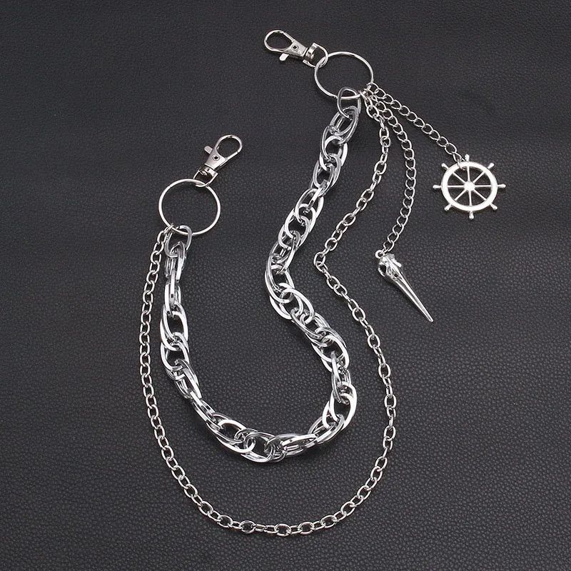 Vintage Pants Chain Spike On The Jeans Size ONE SIZE - 4 Thumbnail