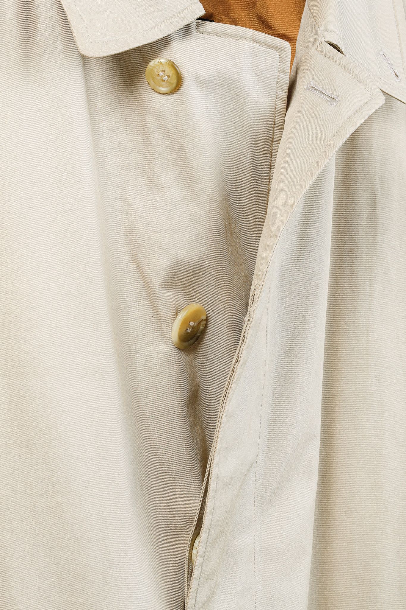 Burberry Burberry Vintage Beige Cotton-Blend Balmacaan Coat Size XL / US 12-14 / IT 48-50 - 8 Thumbnail
