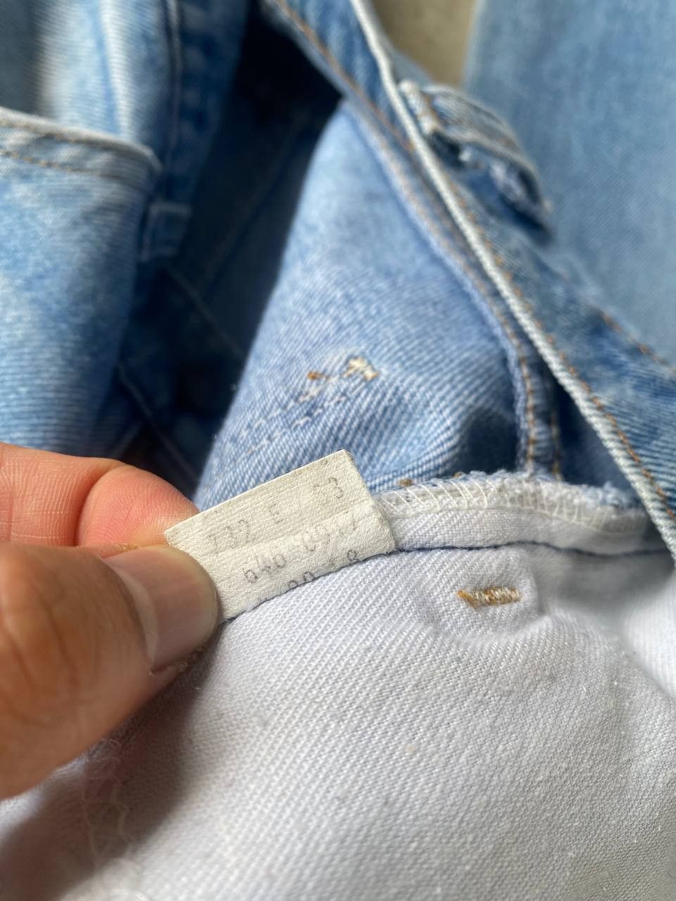 Levi's Vintage Clothing RARE 1970S LEVIS 646 ORANGE TAG FLARED BLUE WASH FRAYED HEM Size US 30 / EU 46 - 12 Thumbnail