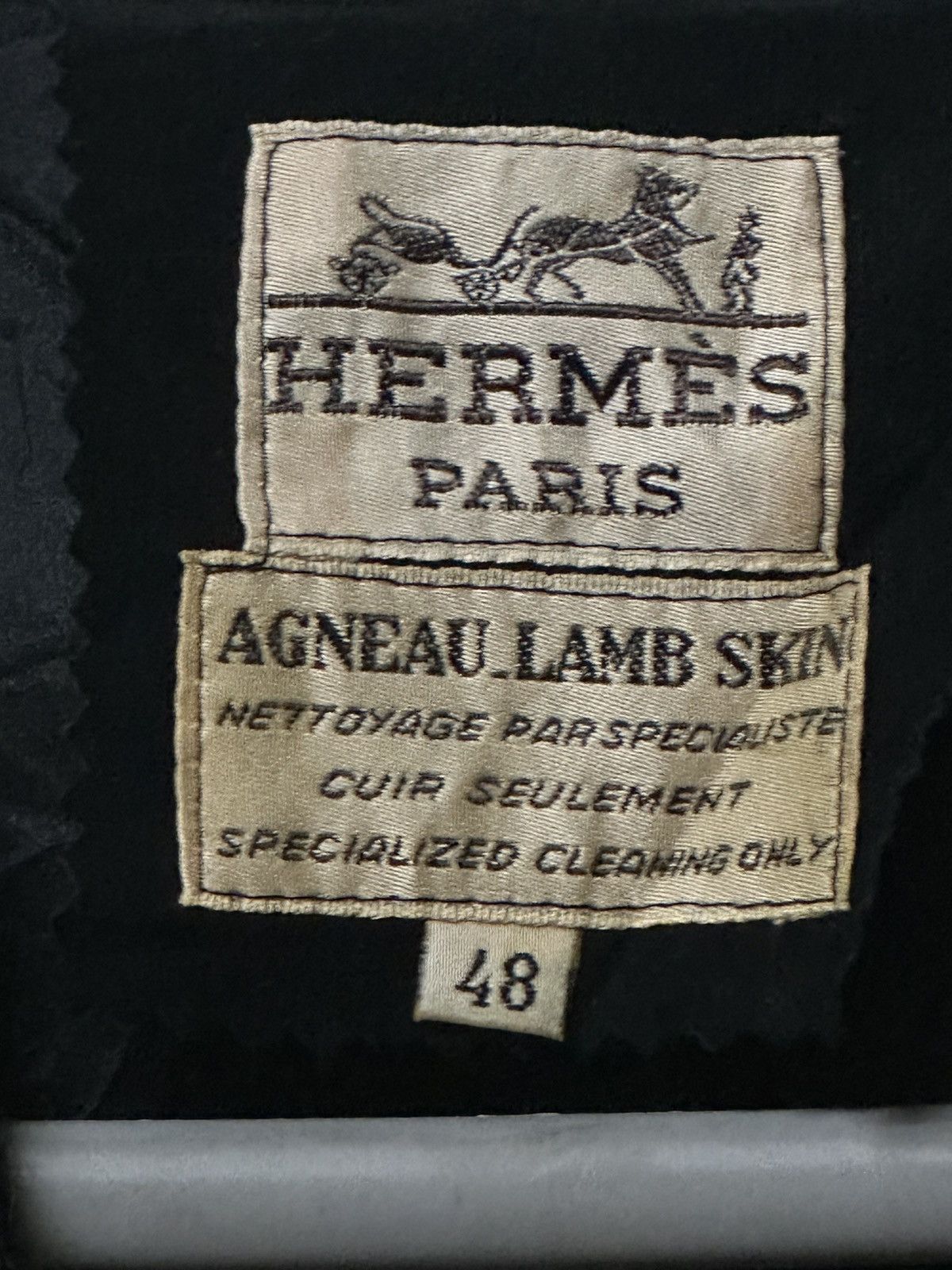 Hermes Luxury Hermes Paris Lamb Skin Velvet Leather Belgium Size US M / EU 48-50 / 2 - 6 Thumbnail