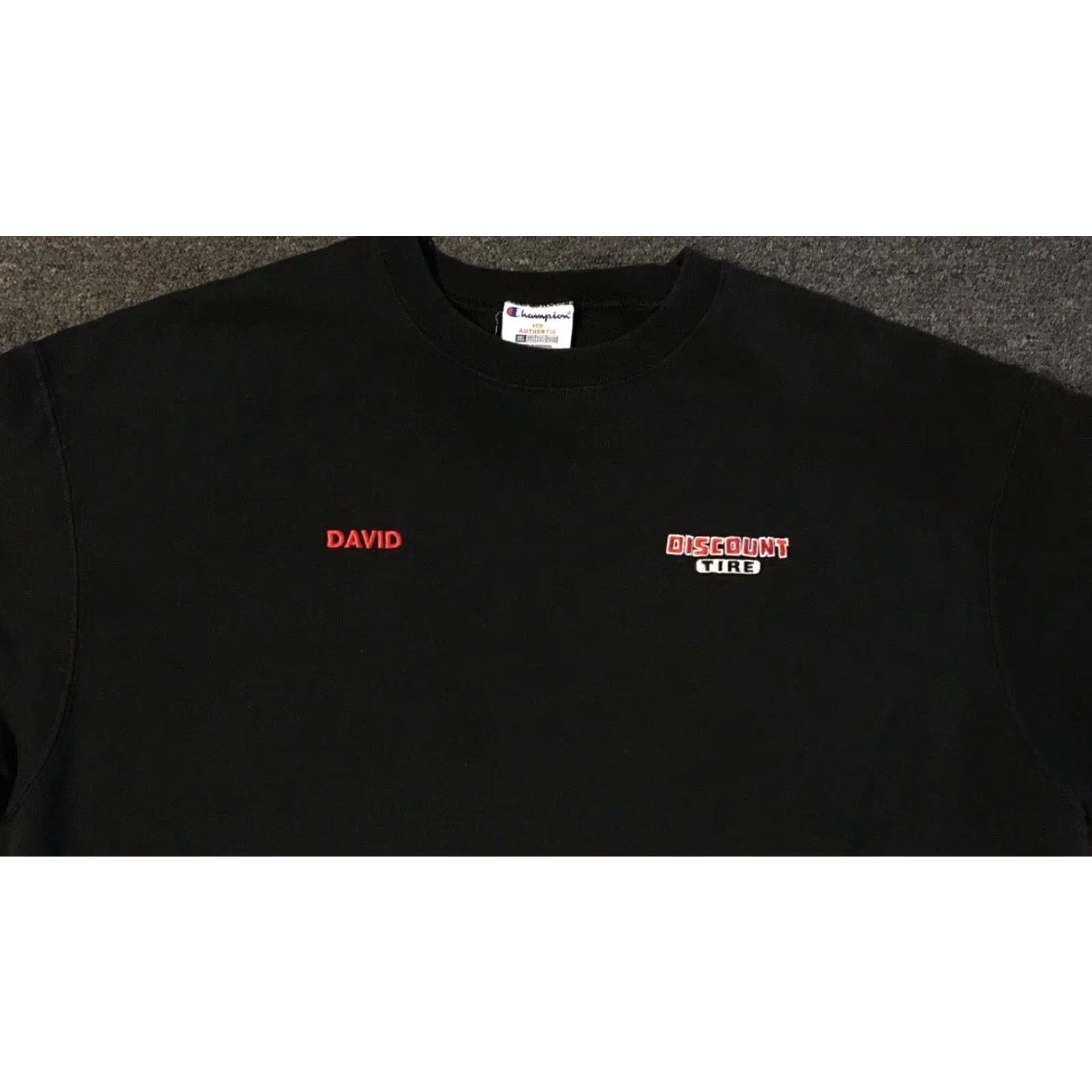 Champion VINTAGE Champion Discount Tire Faded Mechanic Boxy Fit Hoodie XXXL Black 3XL Grunge 90s Size US XXL / EU 58 / 5 - 7 Thumbnail