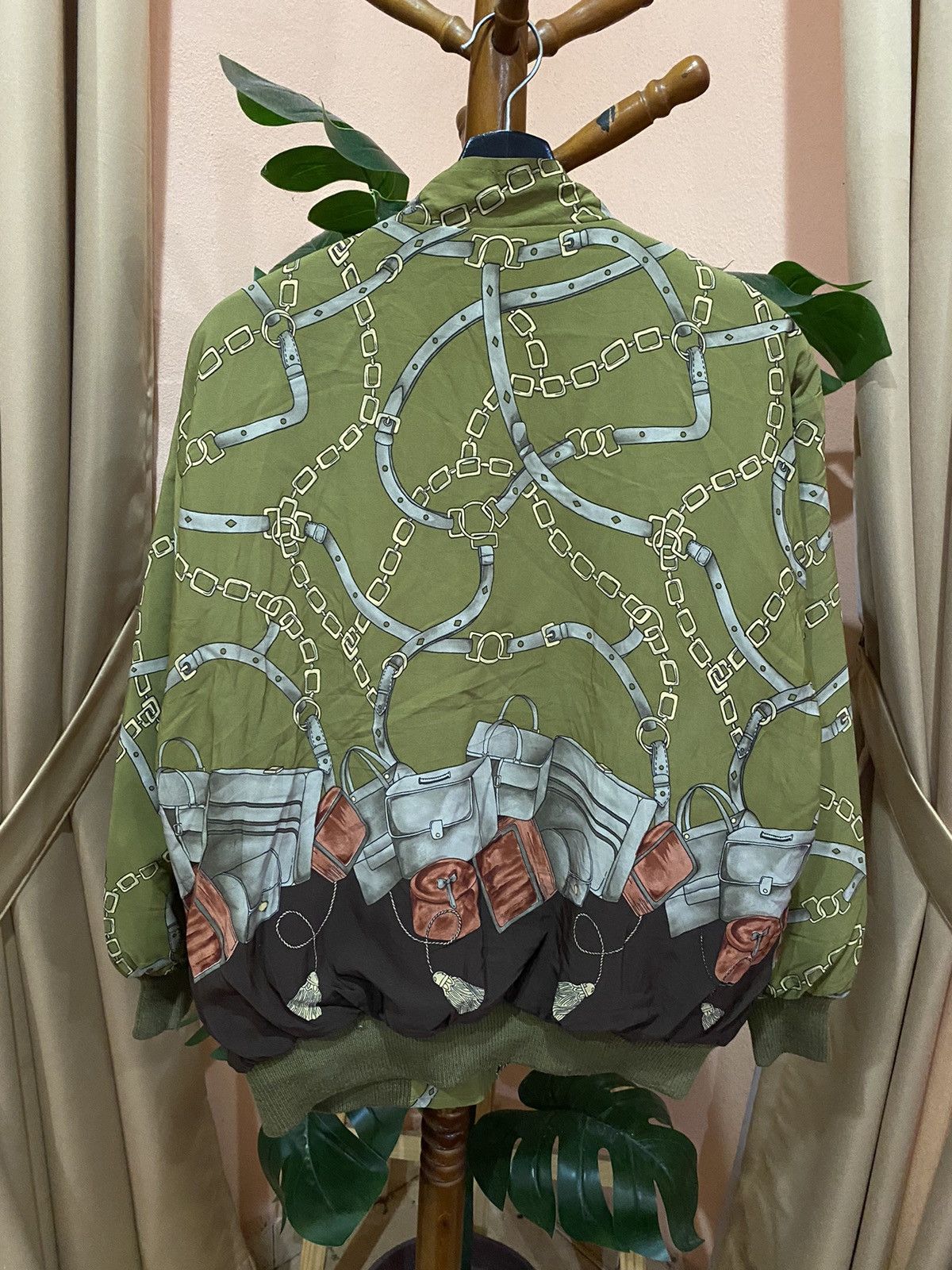 Other Modern Baroque Inspired Olive Green Bomber Jacket Size US L / EU 52-54 / 3 - 6 Thumbnail