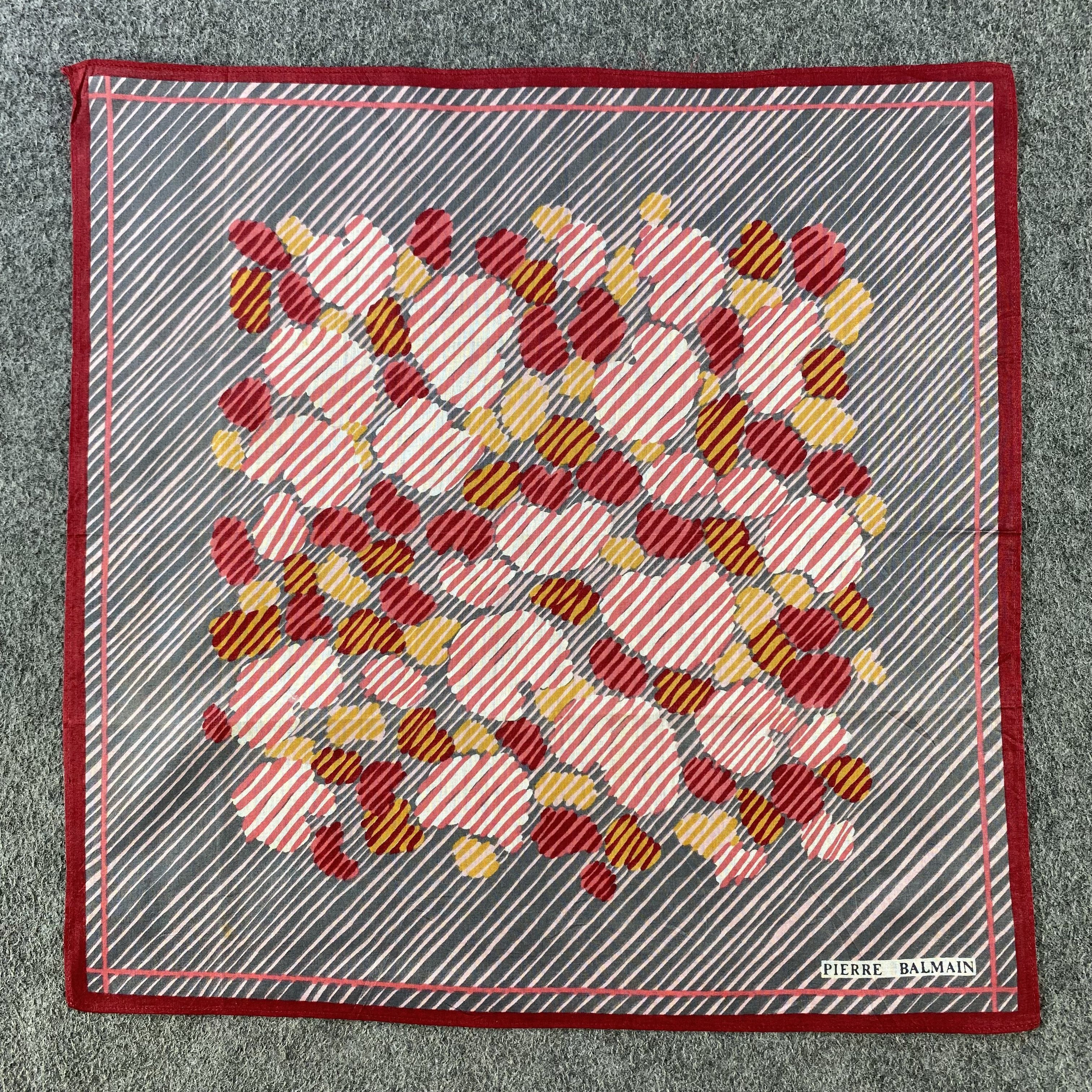 Pierre Balmain × Vintage Pierre Balmain Handkerchief/Neckerchief/Bandana HC645 Size ONE SIZE - 1 Thumbnail