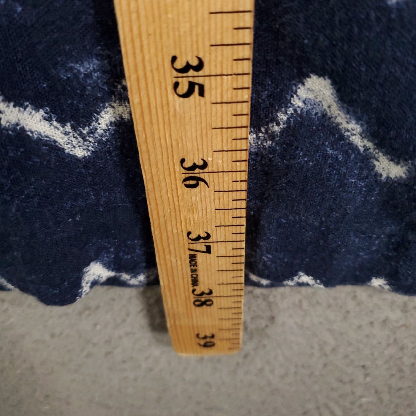 Old Navy Womens Linen Dress 2XL Blue Zig Zag Stripes XXL Pullover Shift Comfort Shirt Dress Womens Casual Beach Vintage Old Navy Classic 90s? Size XXL / US 16-18 / IT 52-54 - 3 Thumbnail
