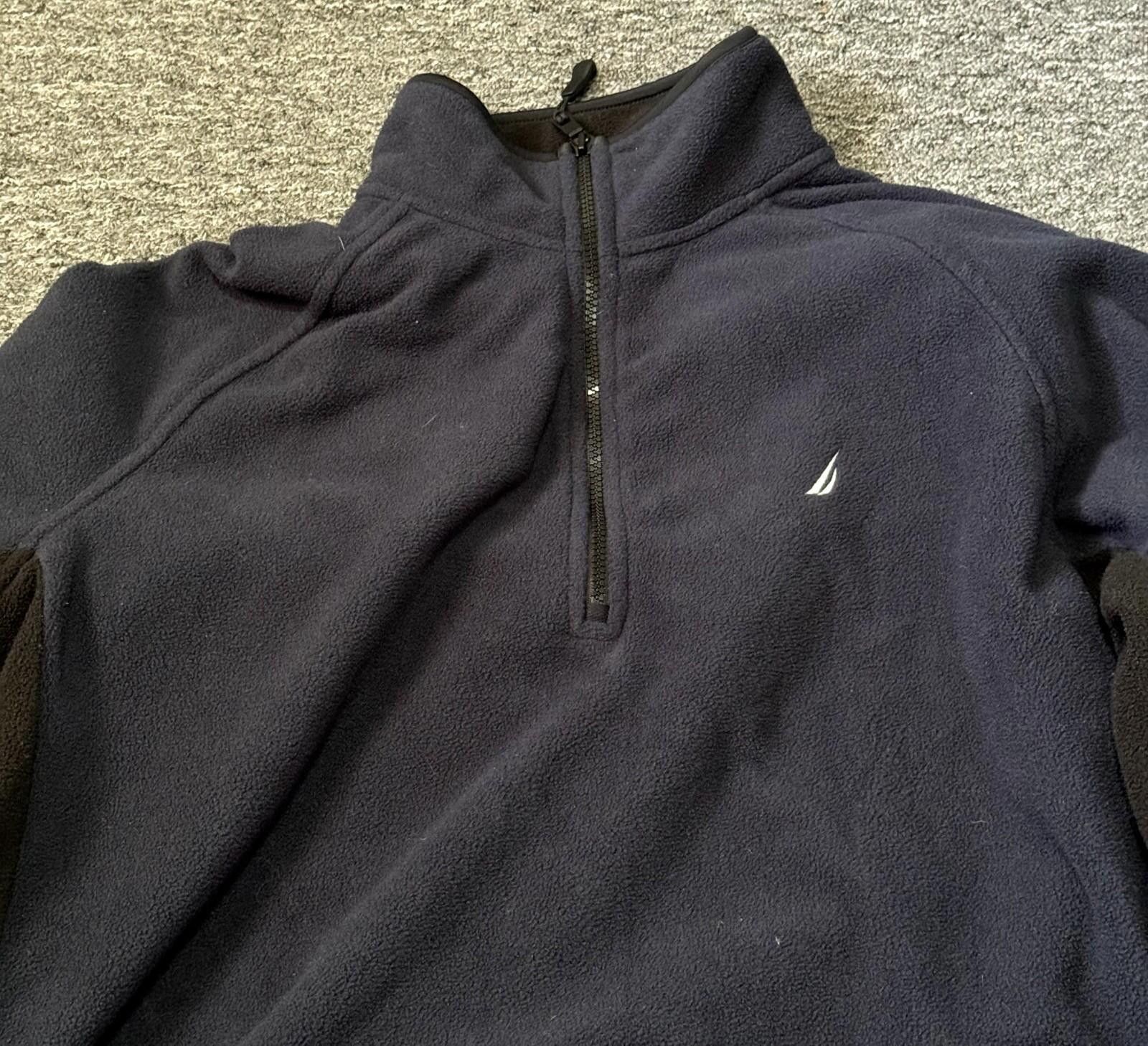 Nautica Nautica Pullover Fleece Blue Jacket Mens XL Size US XL / EU 56 / 4 - 2 Thumbnail