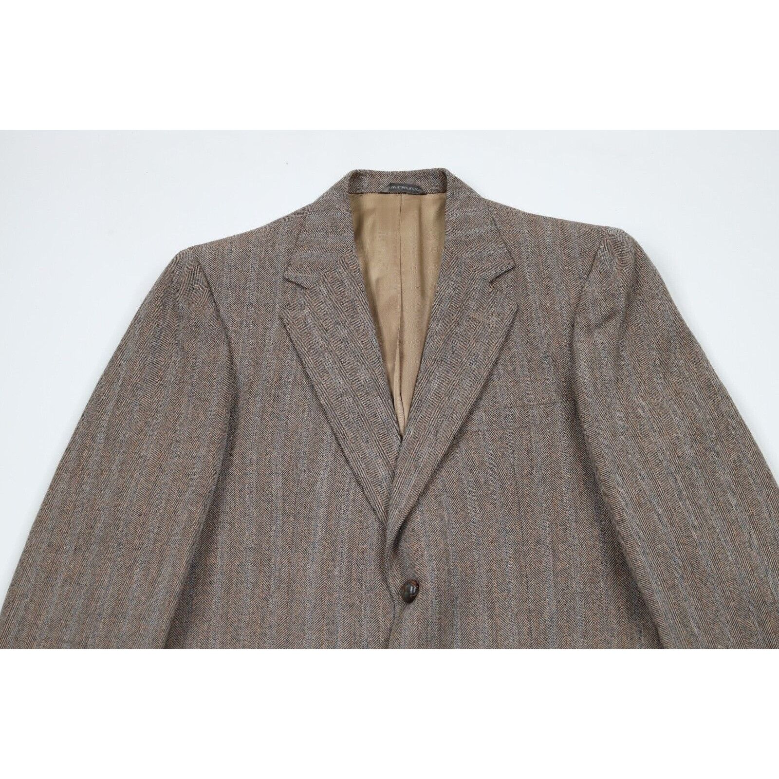 Vintage Vintage 70s 2 Piece Wool Wedding Suit Bell Bottoms Size 40R - 3 Thumbnail