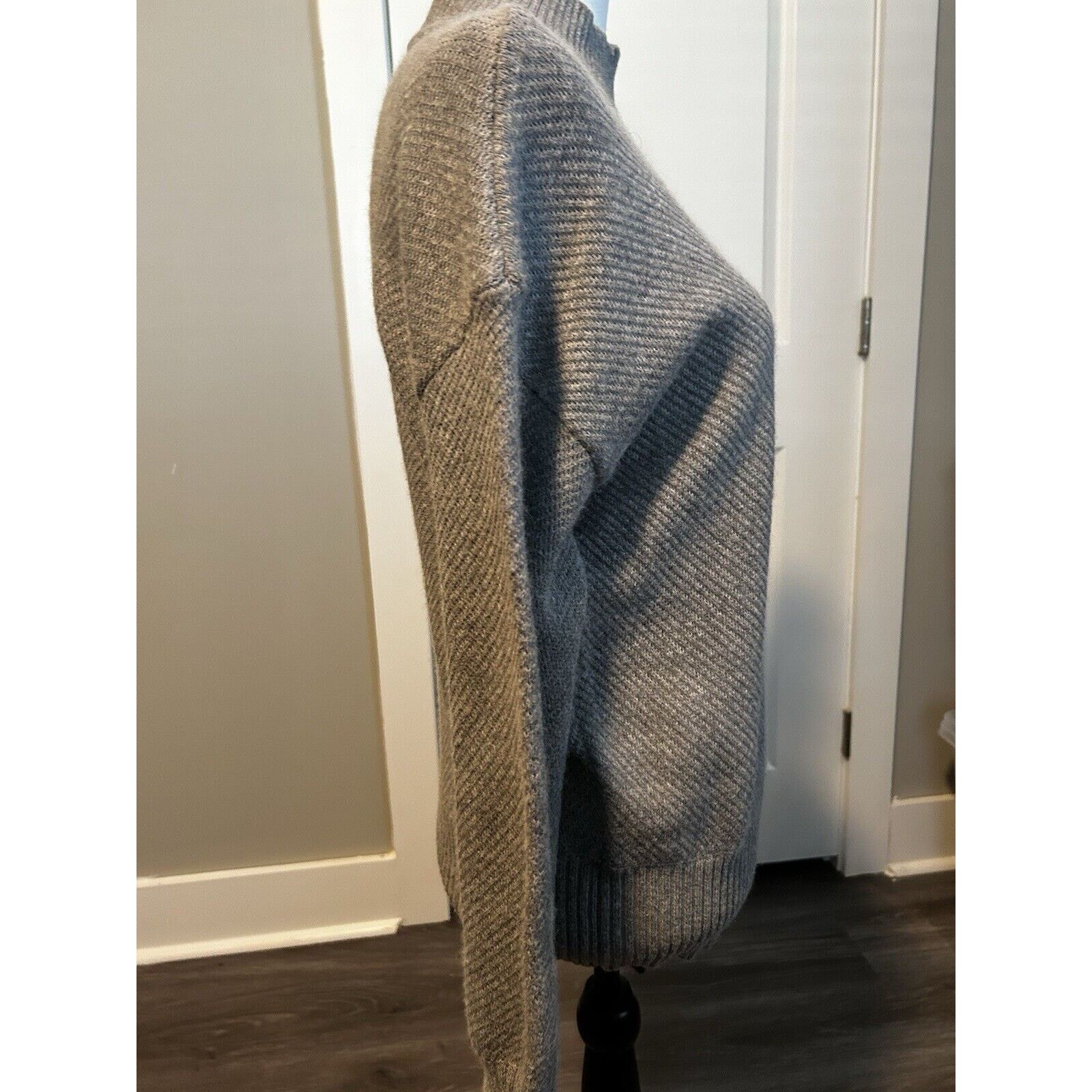 Magaschoni Magaschoni Wool Blend Mock Turtleneck Size Medium Gray Size M / US 6-8 / IT 42-44 - 3 Thumbnail