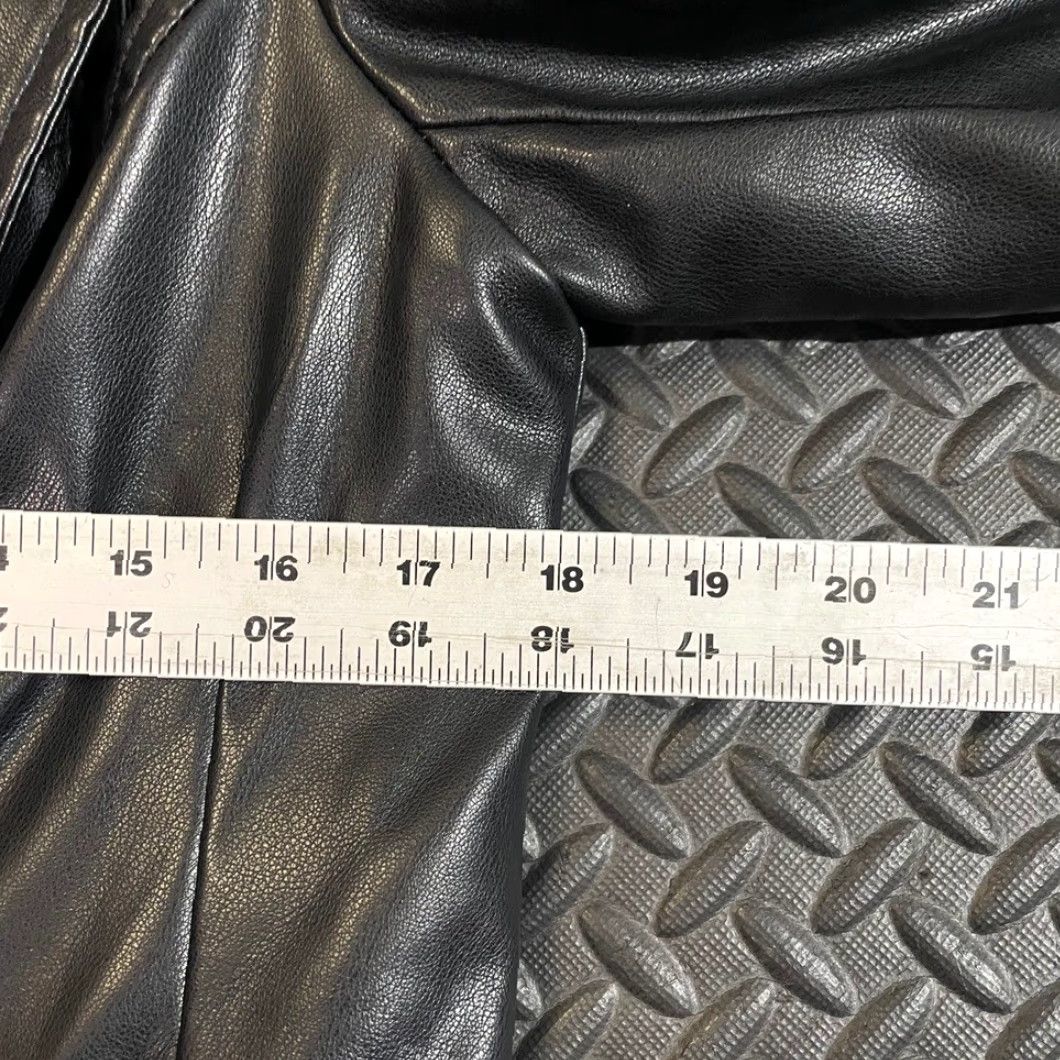 AVEC LES FILLES Avec Les Filles Coat Trench Black Faux Leather Long Double Breasted Women's M Size M / US 6-8 / IT 42-44 - 7 Thumbnail