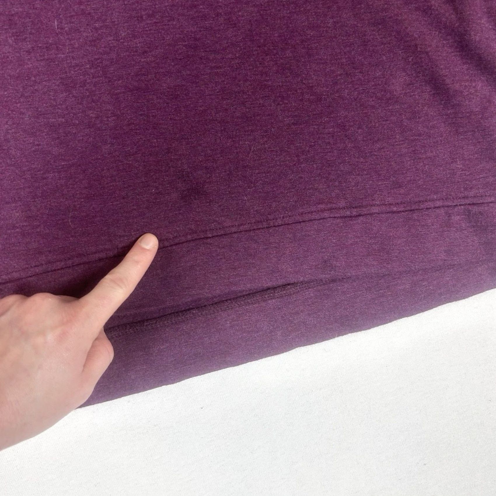 Orvis Orvis Sweater Mens 2XL Crew Neck Fleece Pullover Casual Solid Purple Long Sleeve Regular Knit-Blend Mock Stain Size US XXL / EU 58 / 5 - 6 Thumbnail