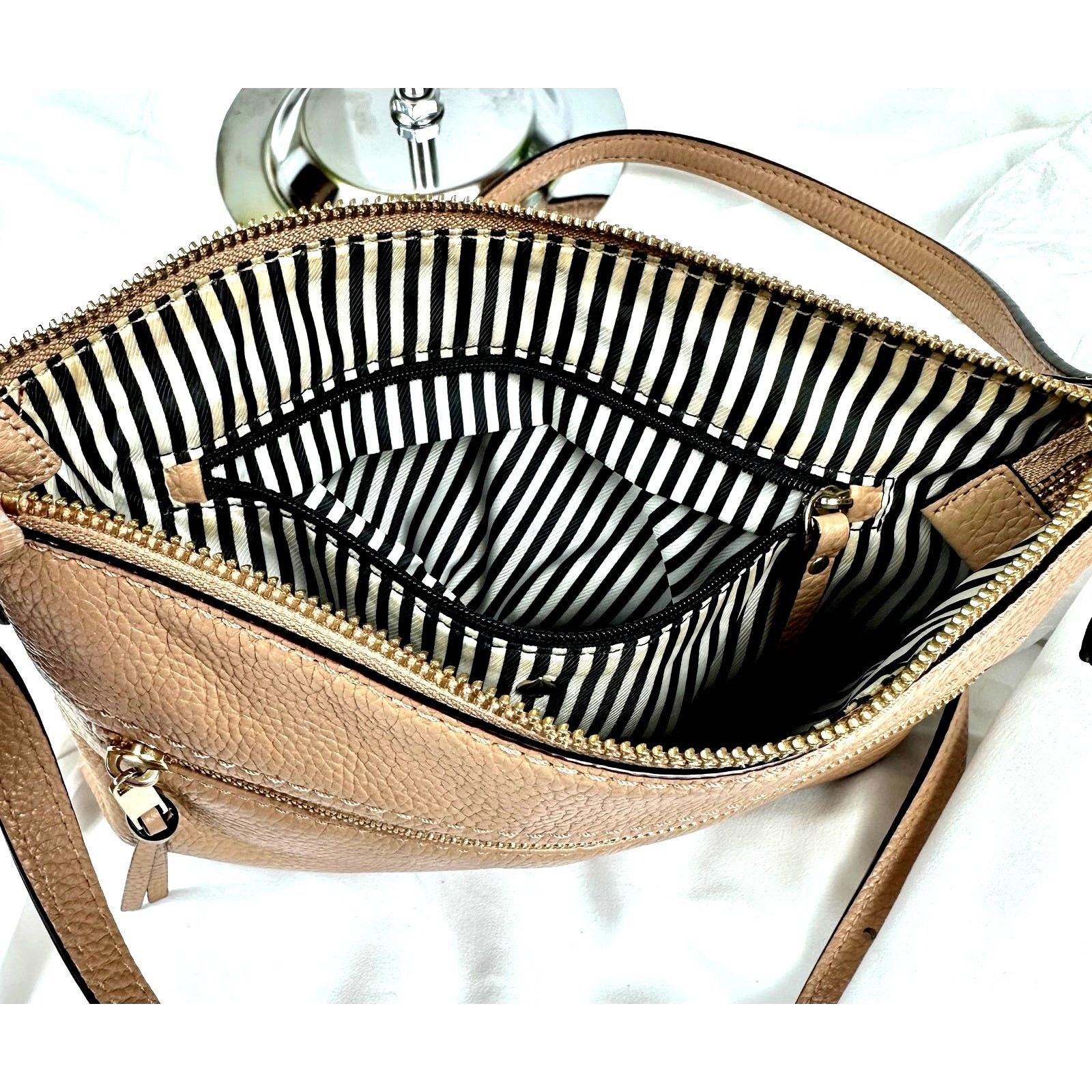 Kate Spade Kate Spade Jackson St Gabriele Pebbled Leather Crossbody Brn Size ONE SIZE - 16 Thumbnail