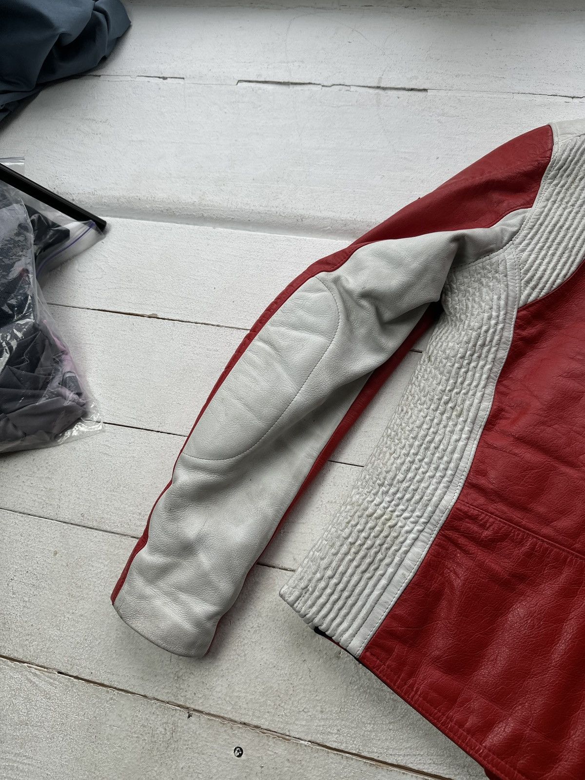 Other SEGURA 🚨VNTG LEATHER JACKET AVANT RACING BIG LOGO RED MOTO Size US XS / EU 42 / 0 - 14 Thumbnail