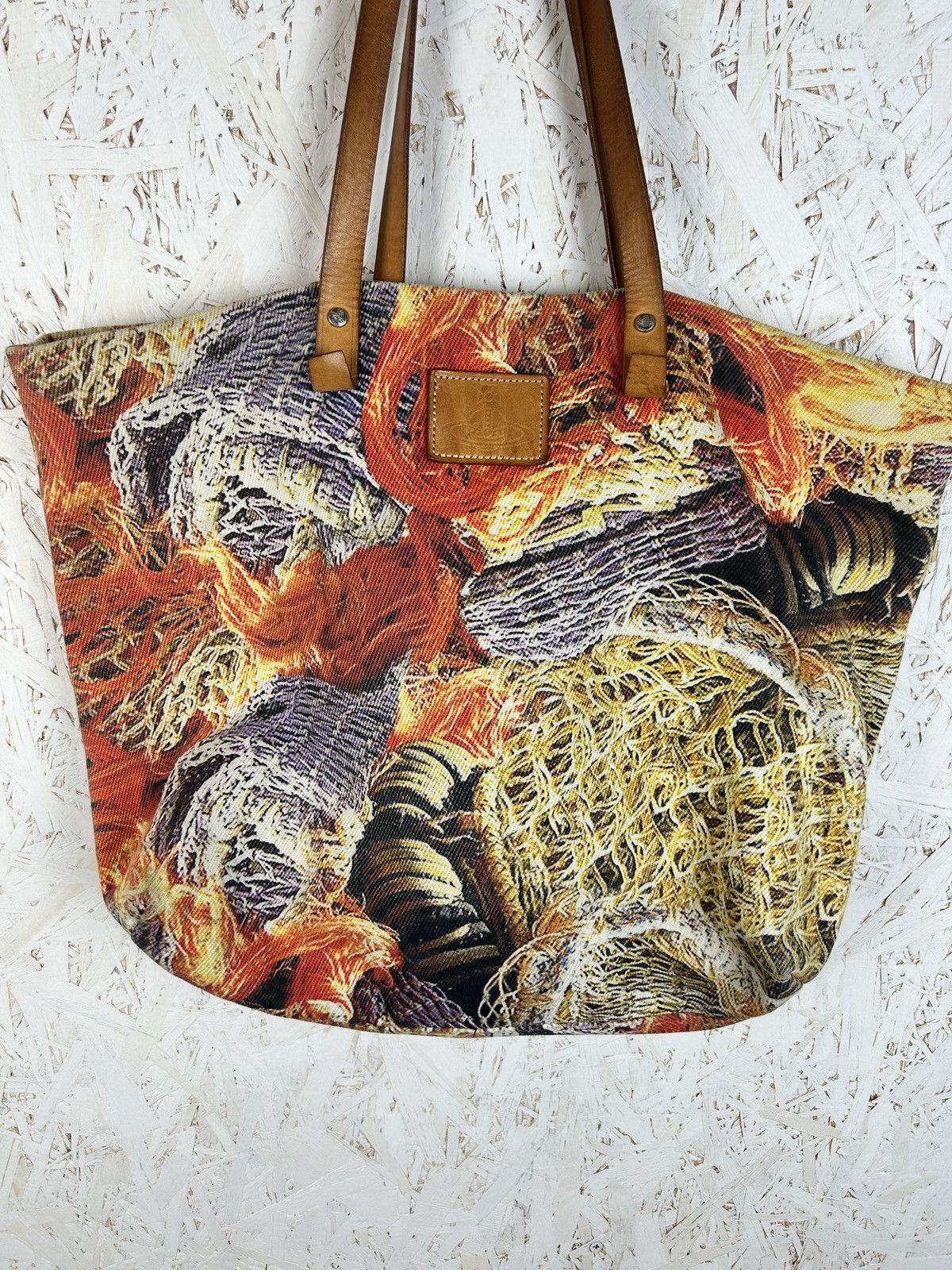 Vivienne Westwood Vivienne Westwood Net Allover Print Multicolor Tote Bag Size ONE SIZE - 1 Thumbnail