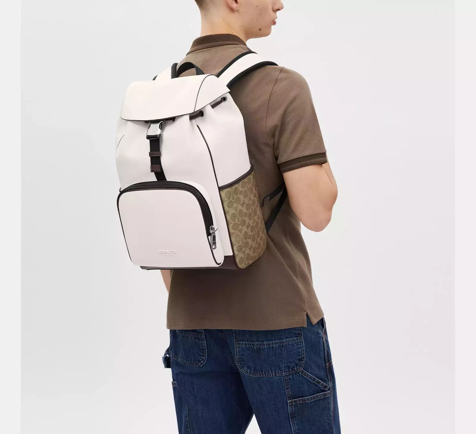 Coach Racer Backpack In Signature Colorblock CT751 Size ONE SIZE - 6 Thumbnail