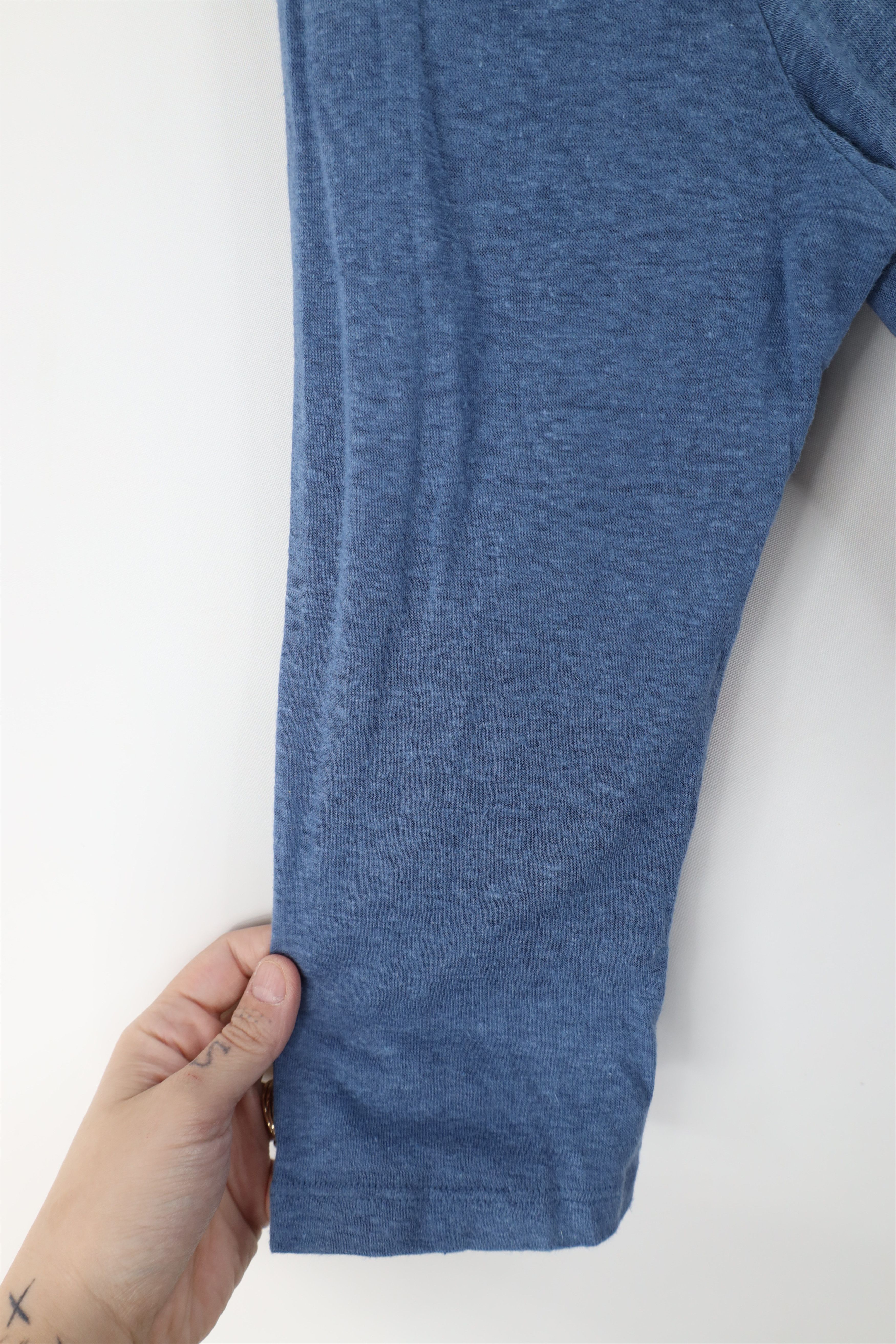 Orvis New Orvis Blend Knit 3/4 Sleeve V-Neck T-Shirt Heather Blue Size M / US 6-8 / IT 42-44 - 8 Thumbnail