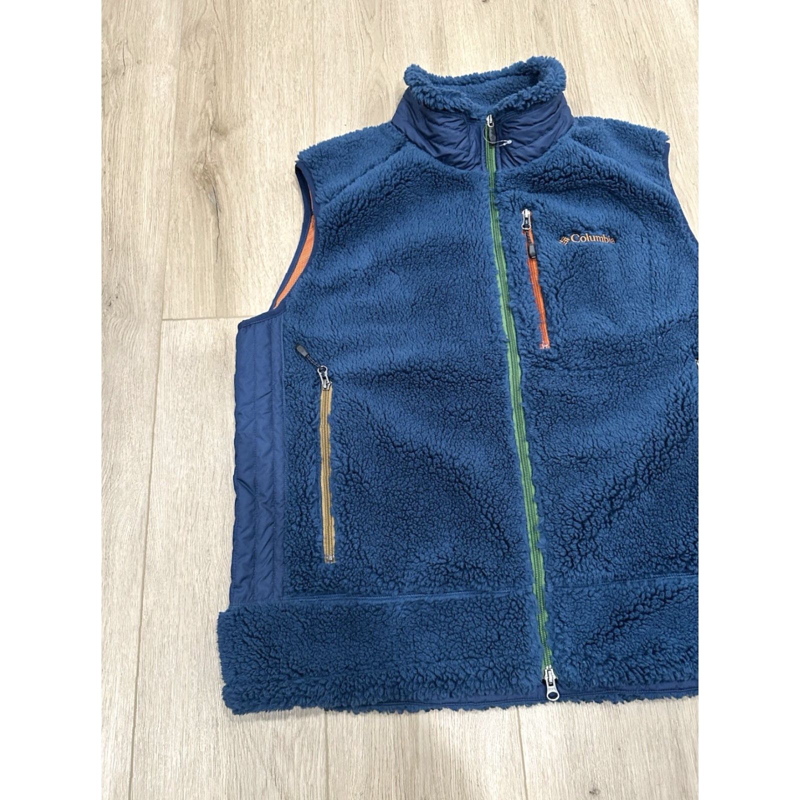 Vintage NWT Columbia Men's Vest XL Blue Orange Fleece Omni-Wind Archer Ridge Hiking Outdoor Casual Summer Fall Winter Size US XL / EU 56 / 4 - 3 Thumbnail