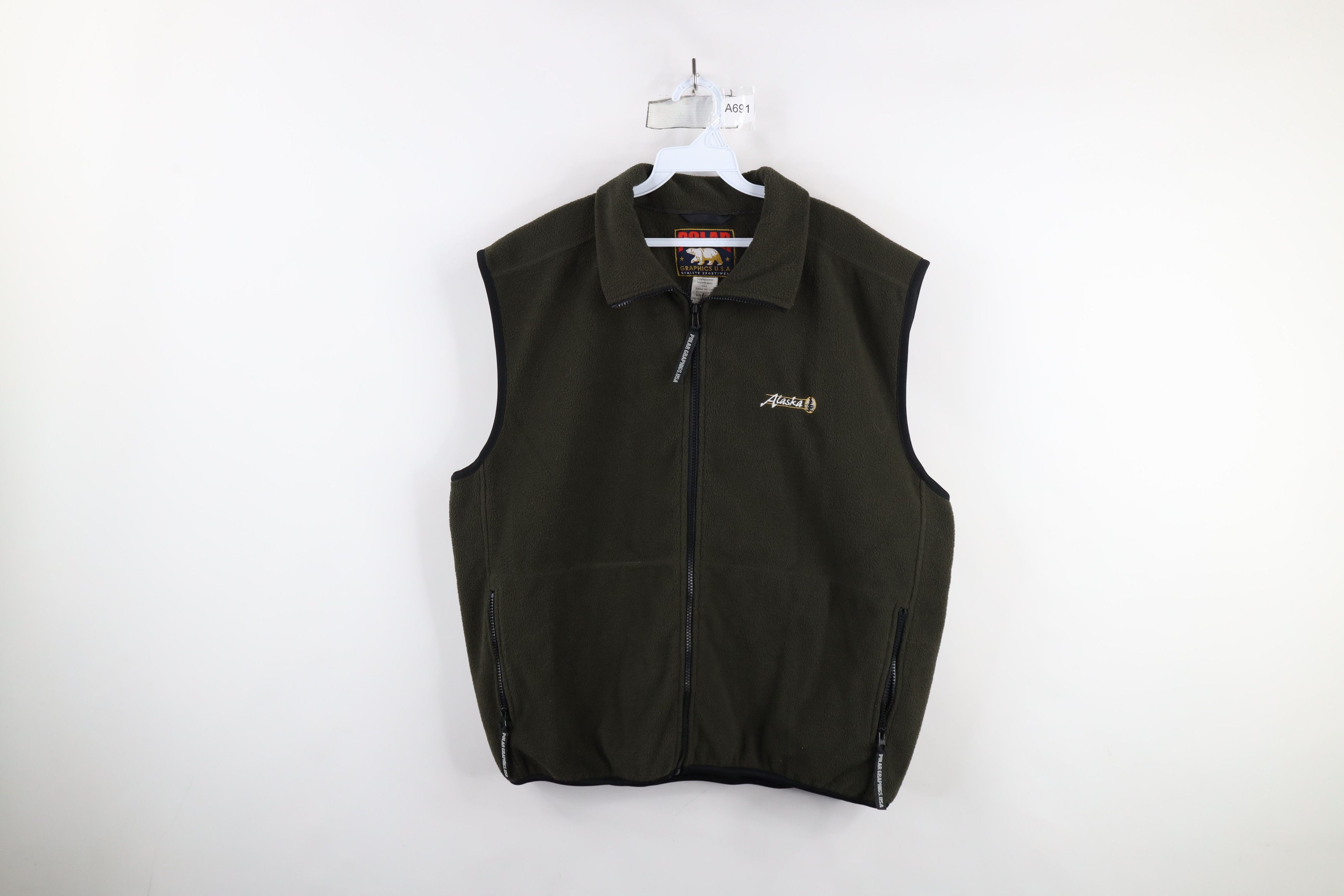 Vintage Vintage 90s Streetwear Alaska Full Zip Fleece Vest Jacket Size US XXL / EU 58 / 5 - 1 Thumbnail
