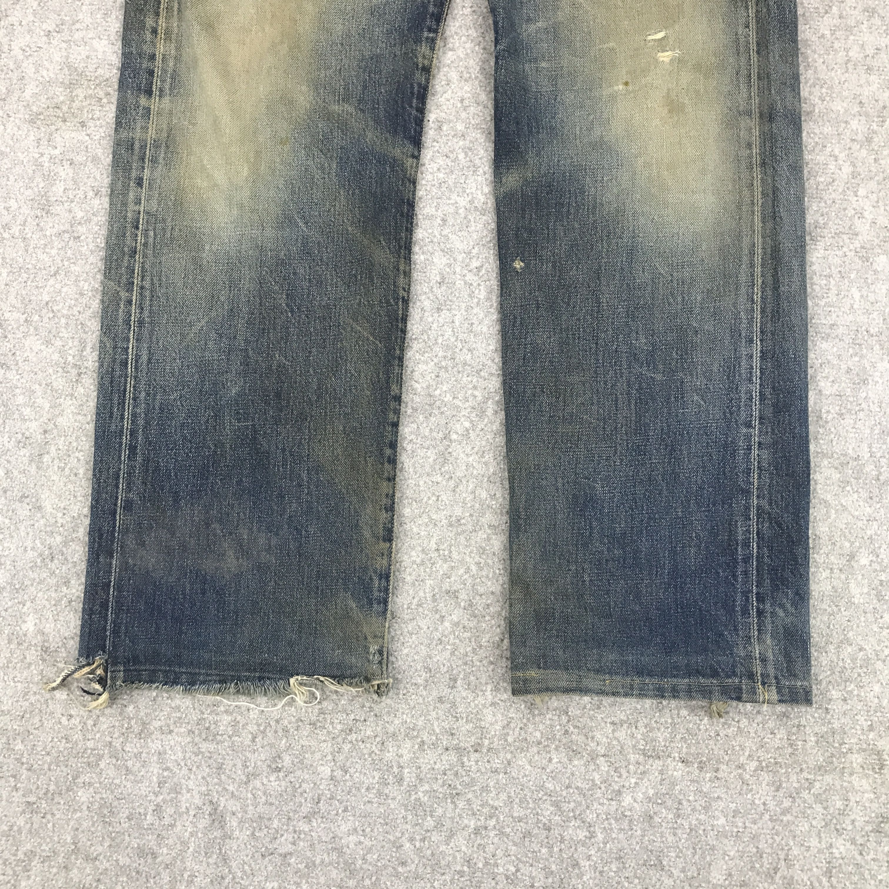 Japanese Brand × Levi's Vintage Clothing VTG🔥LEVI'S BIG E JAPAN SELVAGE DENIM DISTRESSED JEANS Size US 32 / EU 48 - 4 Thumbnail